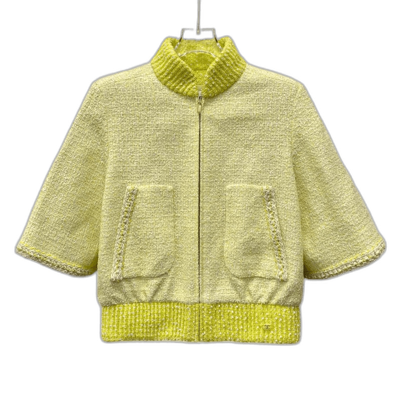 Chanel Yellow Cotton Chanel Beach Series Jacket Size XS / US 0-2 / IT 36-38 - 1 Thumbnail