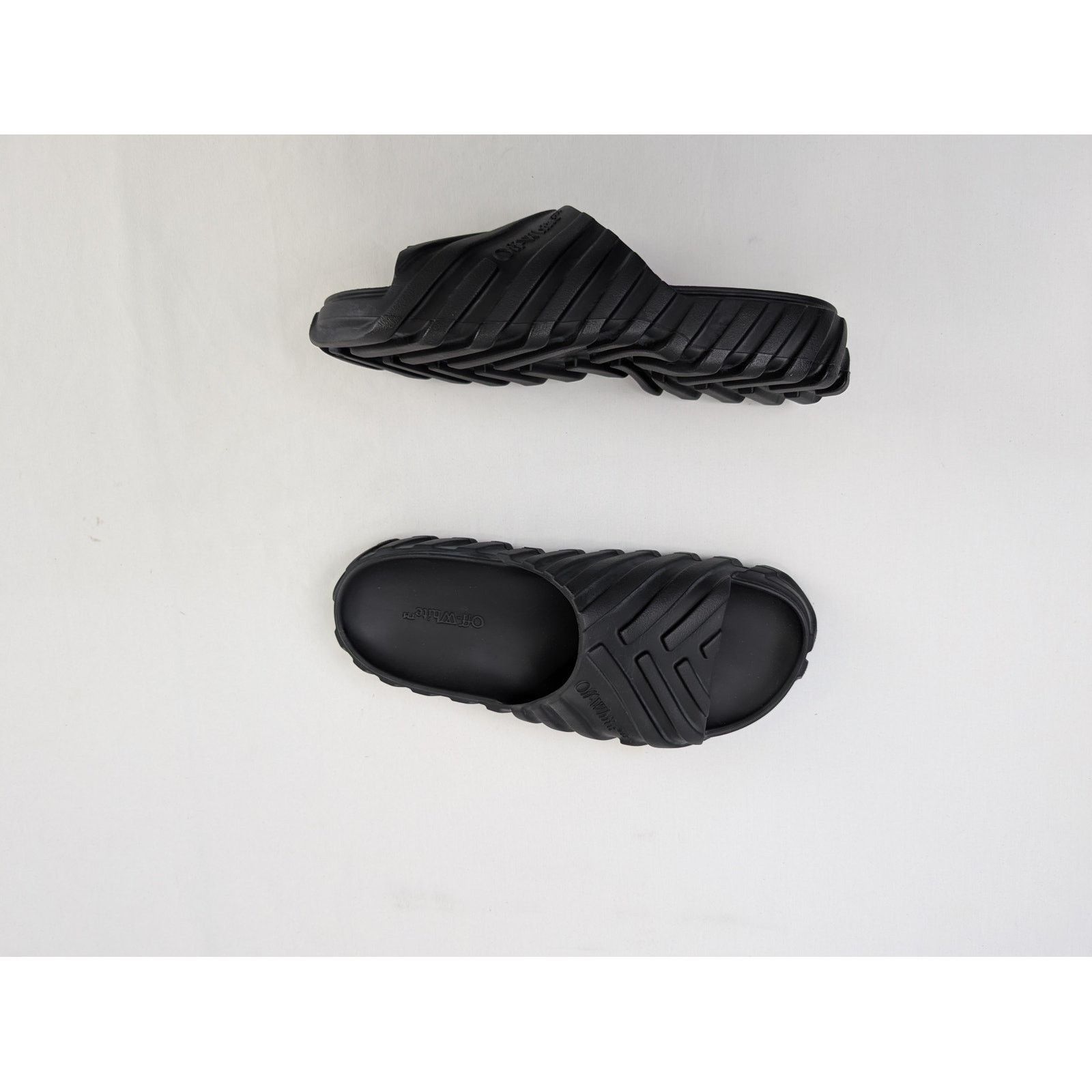 Off-White o1rshd1 Exploration Sliders Slippers in Black Size US 9 / EU 42 - 1 Thumbnail