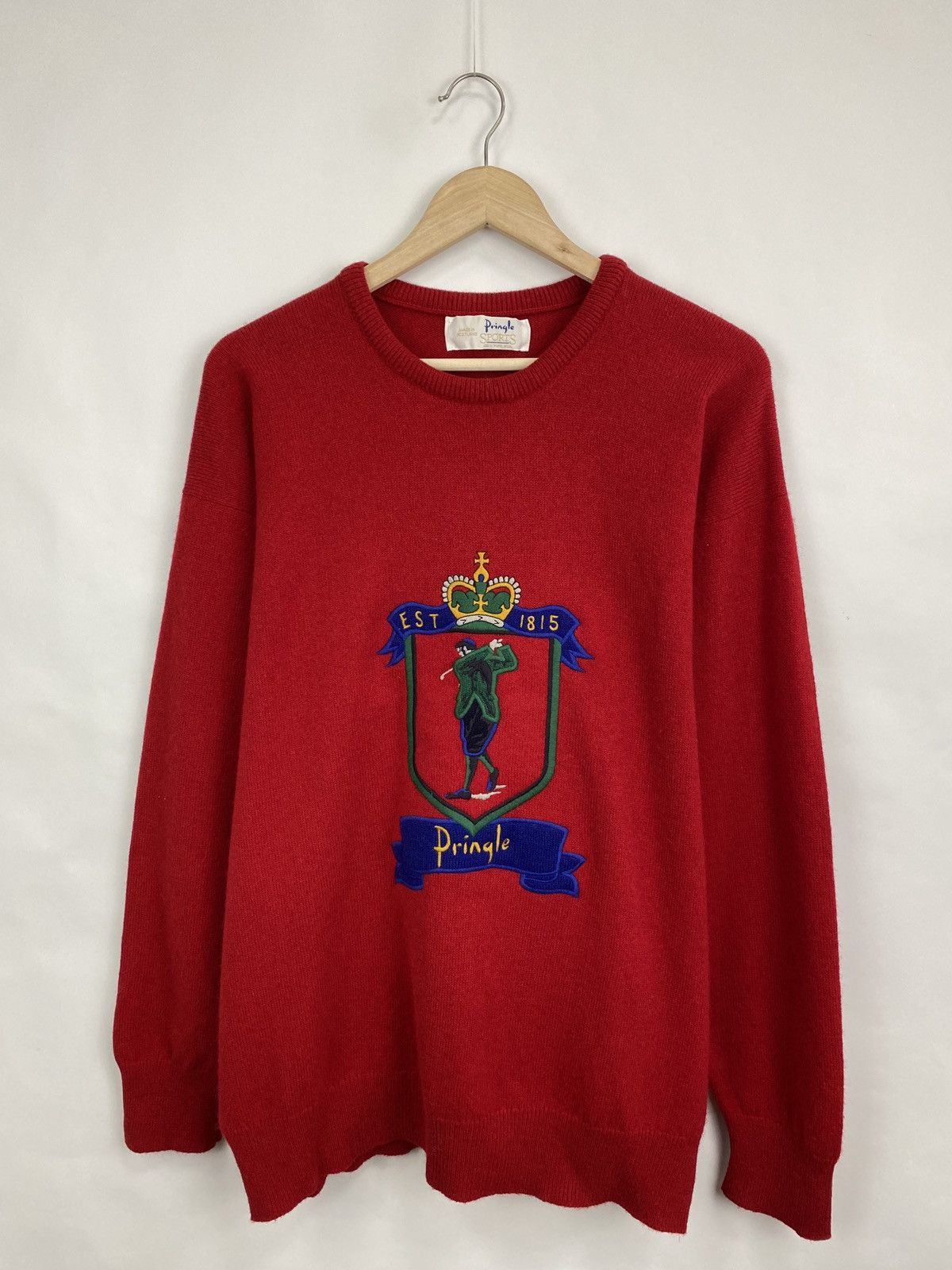 Pringle Of Scotland 🏴󠁧󠁢󠁳󠁣󠁴󠁿 Vintage 90s Pringle Golf Wool Sweater Made in Scotland Y2K Size US L / EU 52-54 / 3 - 3 Thumbnail