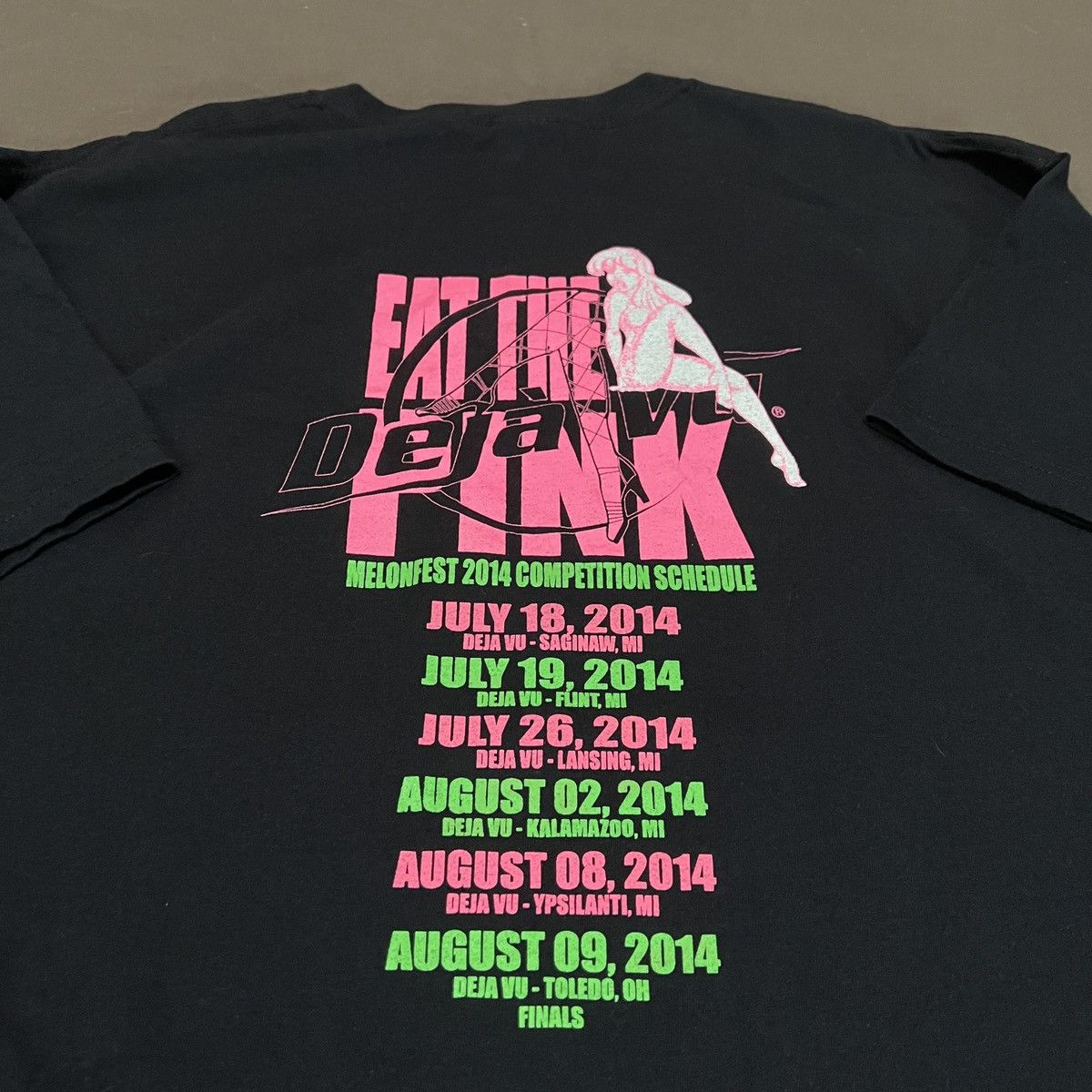 Vintage Vintage Y2K EAT THE PINK Deja Vu Tee XL Showgirls Stripper Size US XL / EU 56 / 4 - 3 Thumbnail