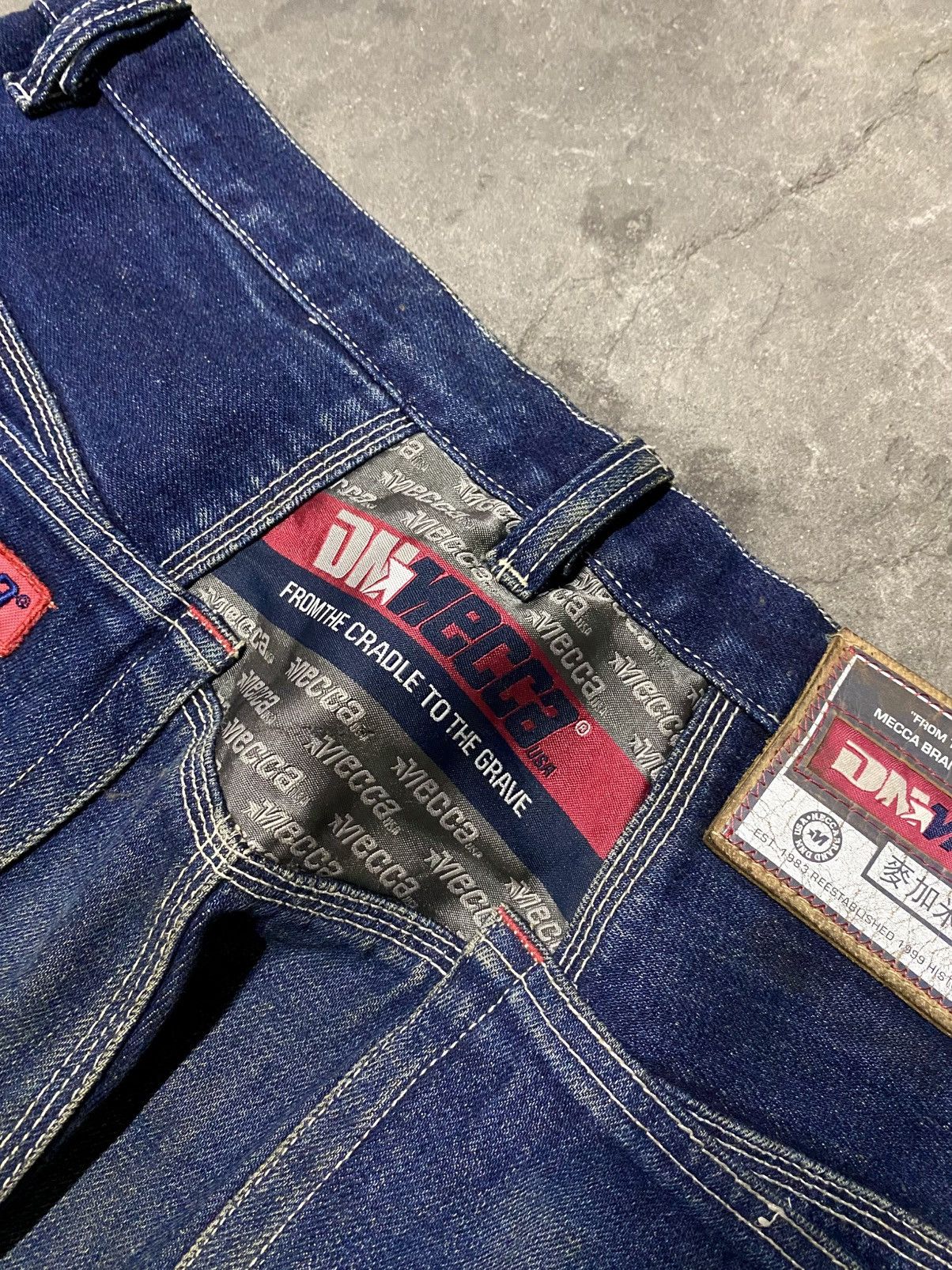 Mecca Vintage 90s MECCA USA Baggy Denim Y2K Skate Pants Size US 36 / EU 52 - 7 Thumbnail