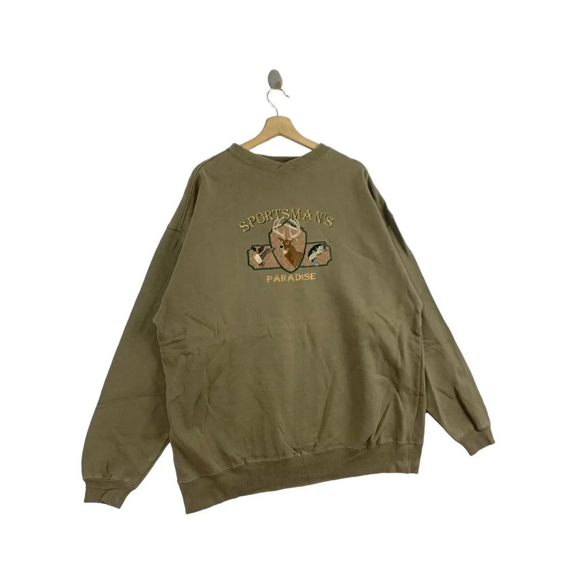Vintage Vintage 90’ LOST TERRAIN Sportsman Paradise Sweatshirt Size US XL / EU 56 / 4 - 3 Thumbnail