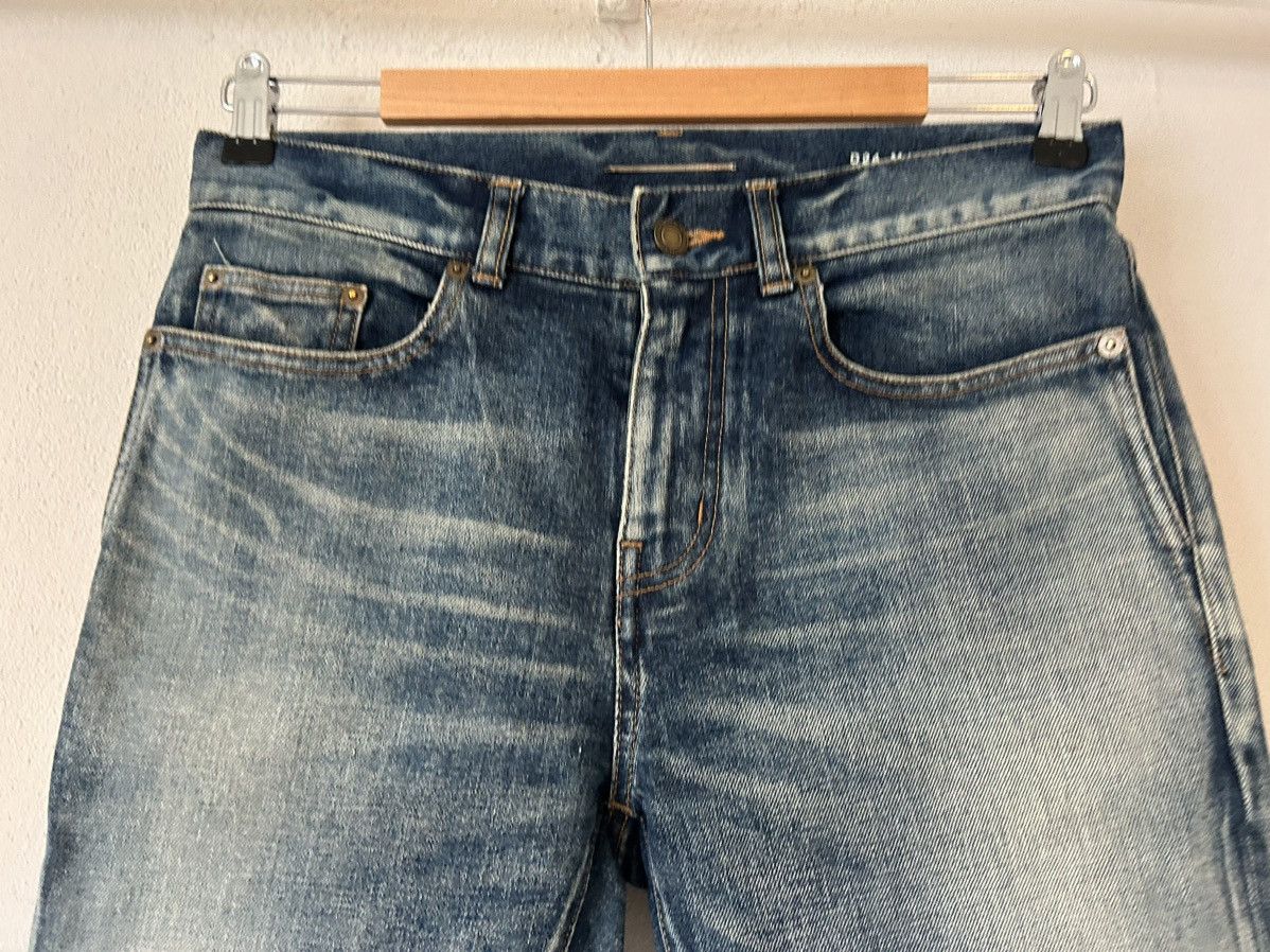 Saint Laurent Paris Saint Laurent Washed Blue Denim Jeans, D24 M/SK-MW Size US 29 - 2 Thumbnail
