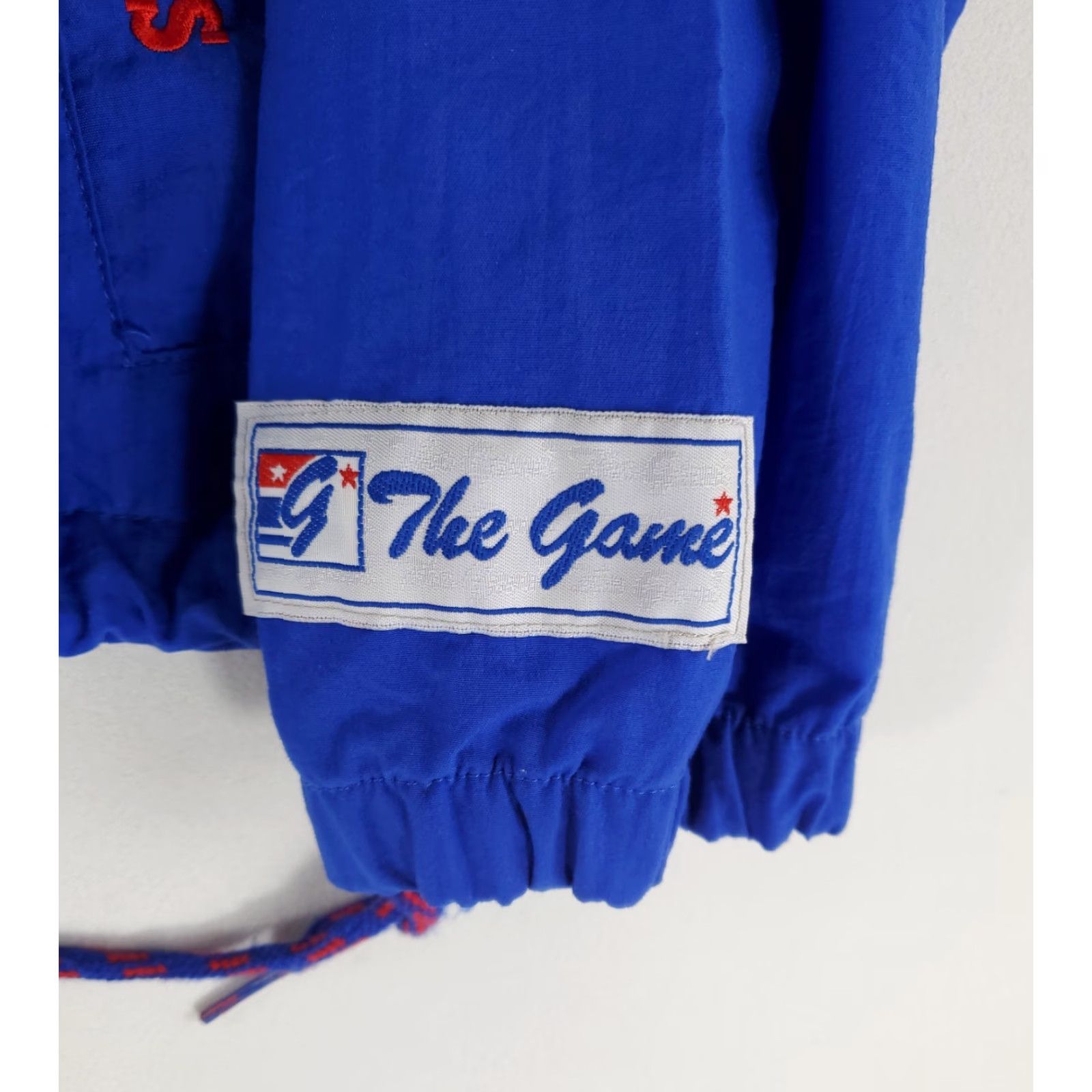 Vintage VINTAGE University of Kansas Jayhawks Jacket The Game VTG 90s Blue Hooded Mens L Size US L / EU 52-54 / 3 - 2 Thumbnail