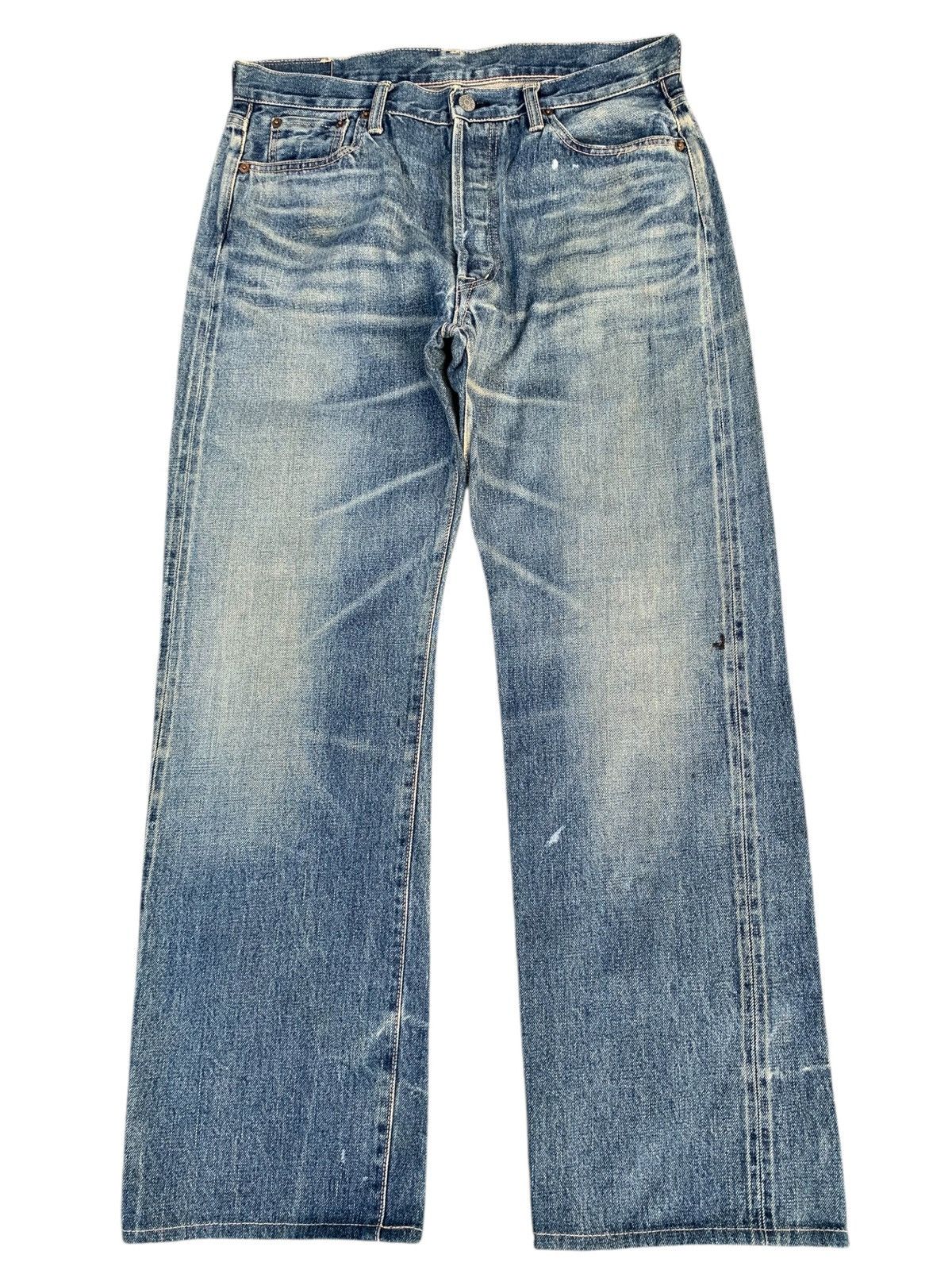 OMNIGOD VINTAGE OMNIGOD 5009 SELVEDGE JAPANESE DISTRESSED DENIM Size US 33 - 1 Thumbnail