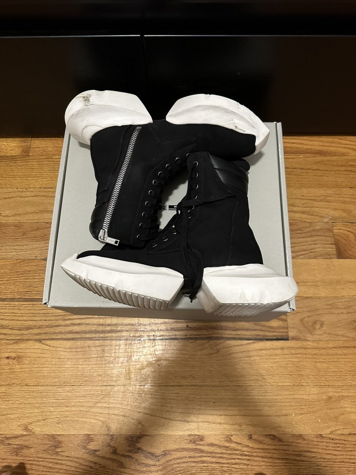 Rick Owens × Rick Owens Drkshdw Ricks Owens DRKSHDW Army Split Size US 9 / EU 42 - 1 Thumbnail
