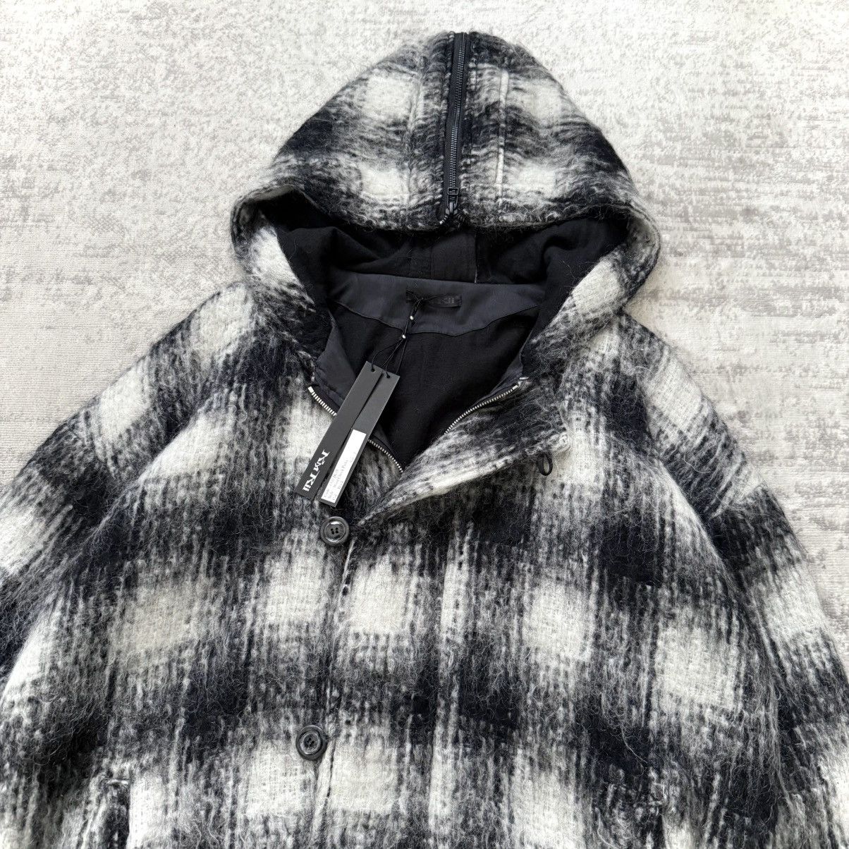 KMRii KMRii Sample Mohair Wool Check Plaid Military Parka Jacket Size US L / EU 52-54 / 3 - 2 Thumbnail