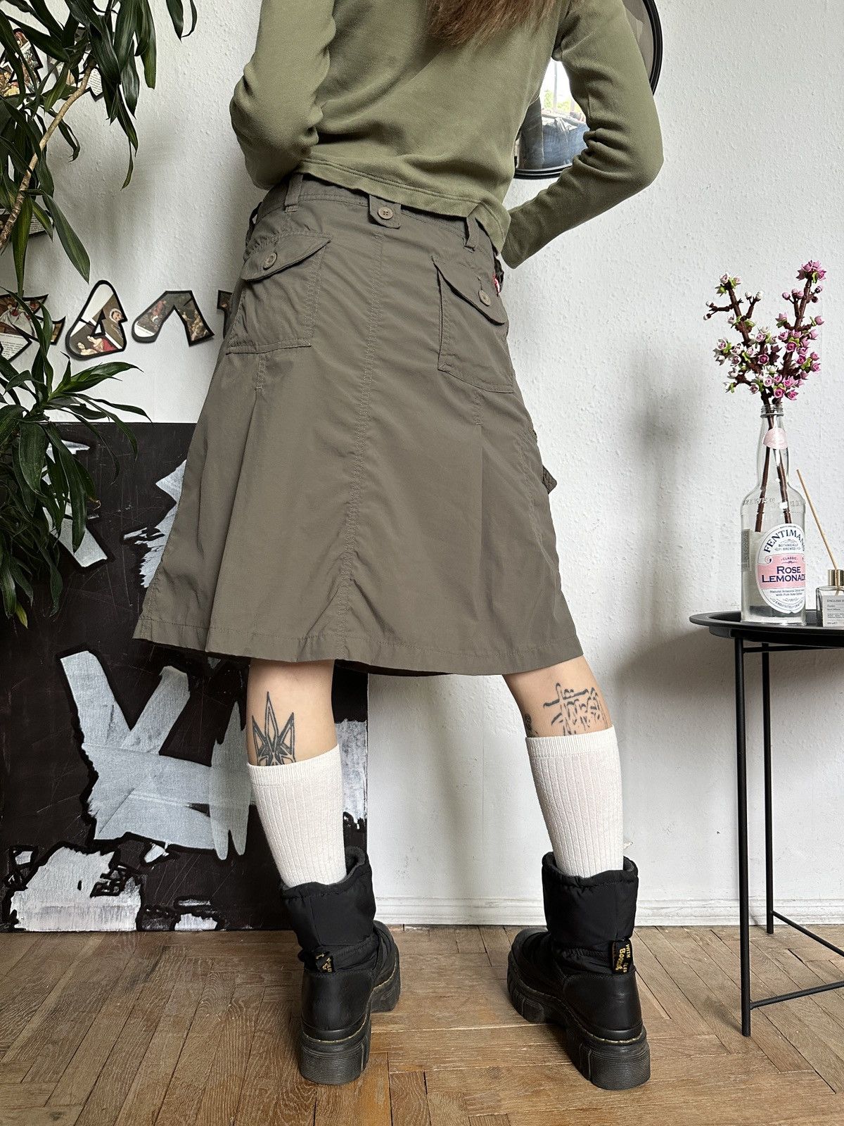 The North Face The North Face Nylon Cargo Outdoor Midi Khaki Skirt Size 27" / US 4 / IT 40 - 4 Thumbnail