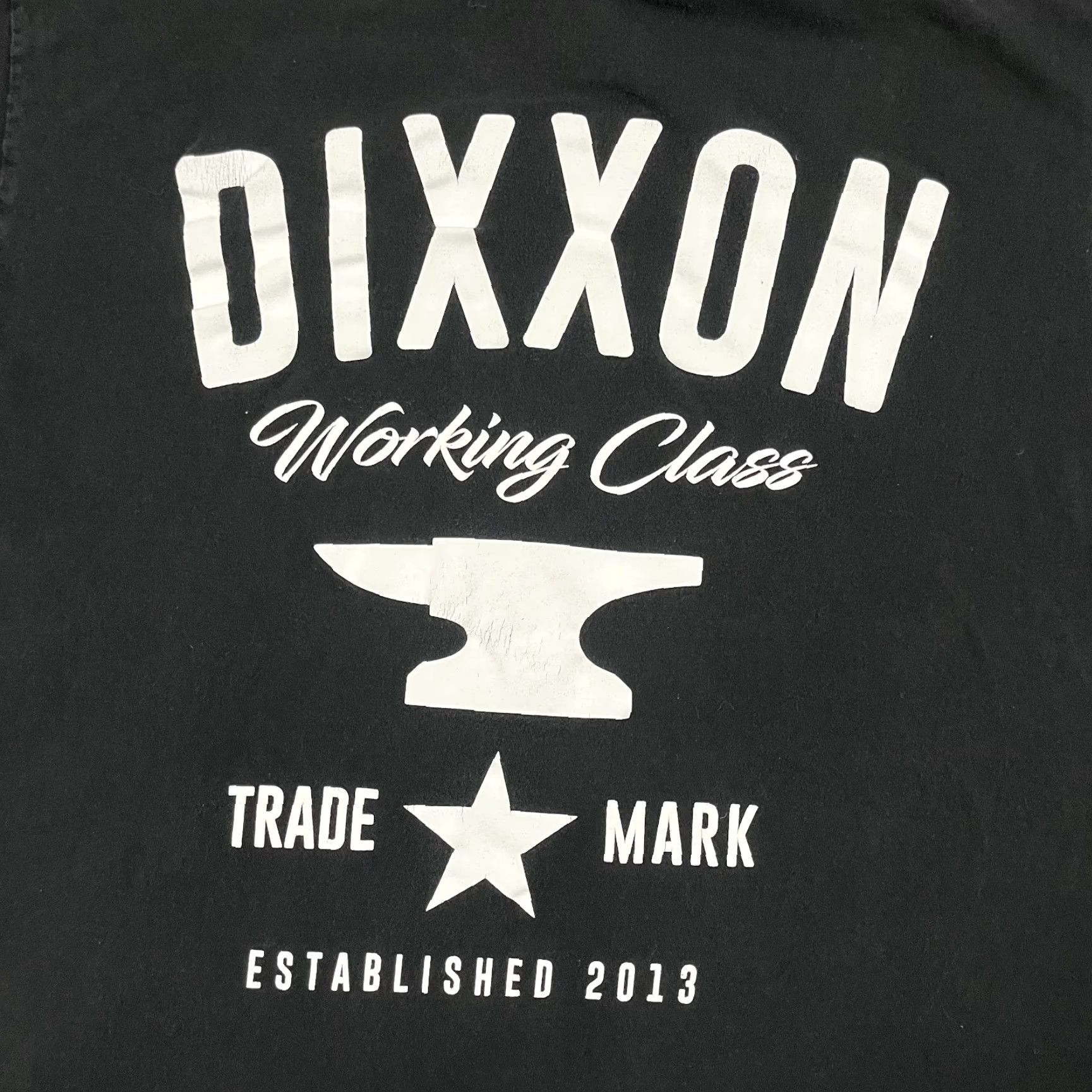 CO VINTAGE Dixxon Flannel Co Shirt Mens Large Black White Working Class Blue Collar Graphic Size US L / EU 52-54 / 3 - 2 Thumbnail