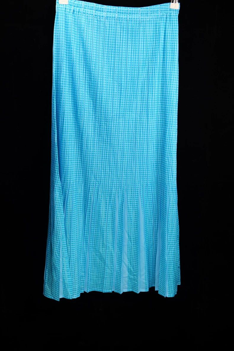 Issey Miyake Issey Miyake size:1 Blue pleated skirt Size 42" / US 20 - 1 Thumbnail