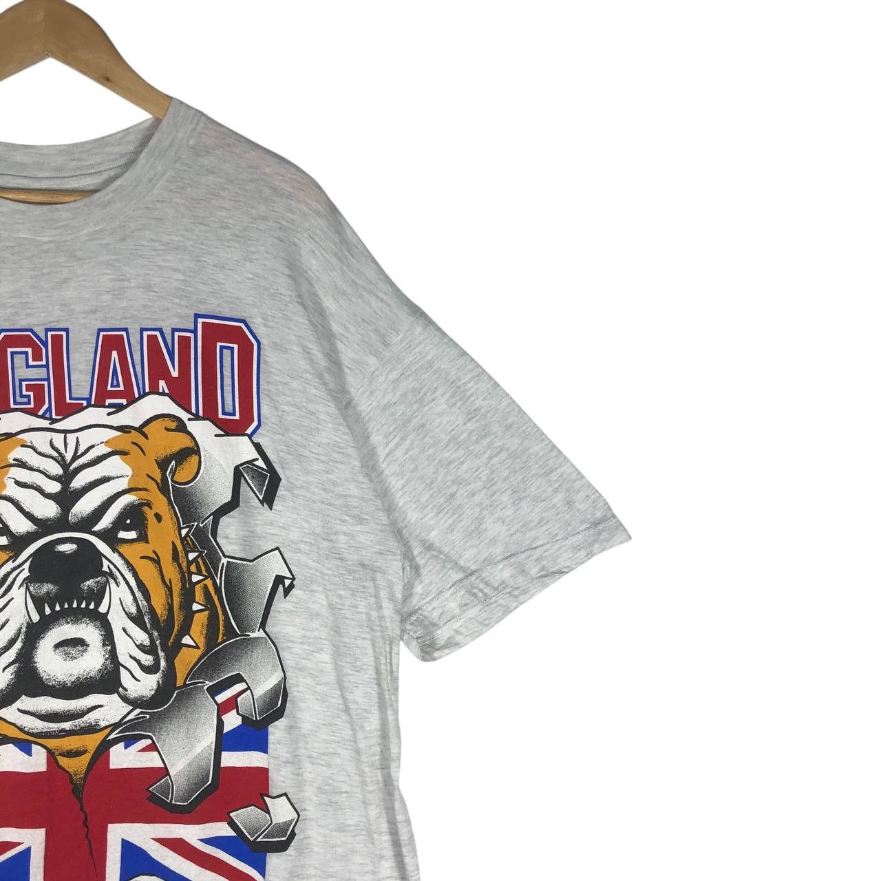 Hanes Vintage 1994 England Bull Dogs T-Shirt Size US XL / EU 56 / 4 - 4 Thumbnail
