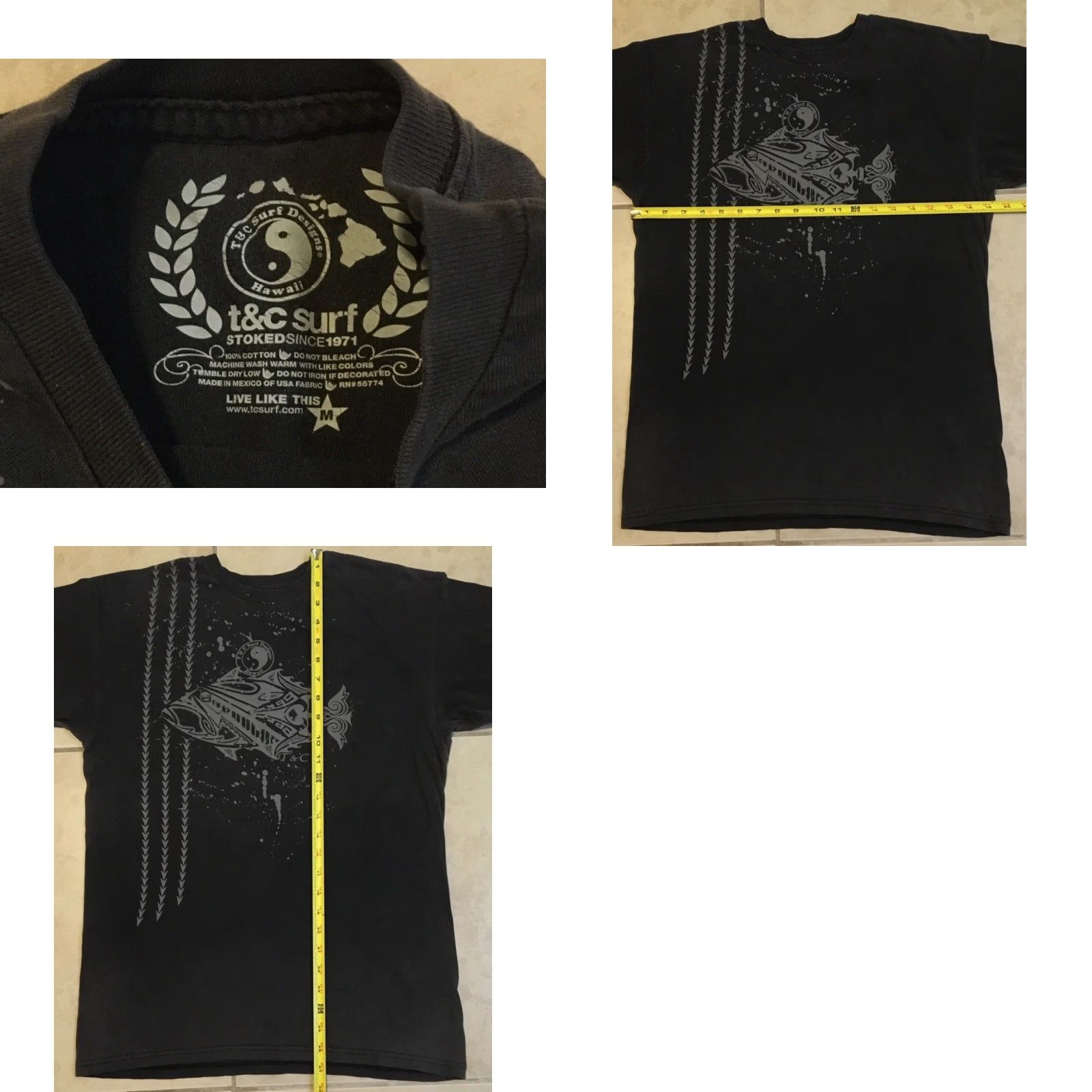 Quiksilver Vtg T&C Surf Designs Faded Shirt M Tribal Hawaii Skate Gotcha OP Grunge 90s Y2K Size US M / EU 48-50 / 2 - 9 Thumbnail