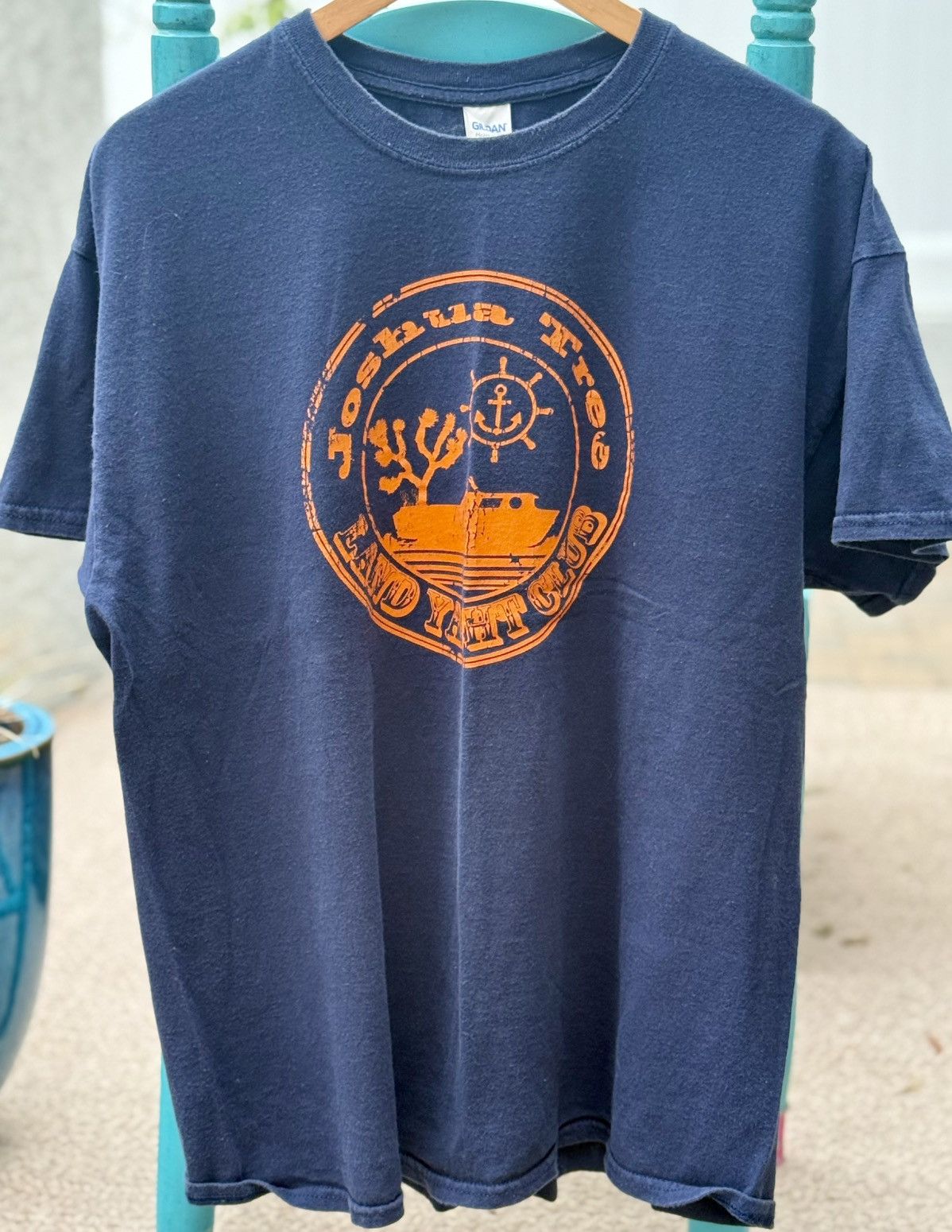 Vintage Joshua Tree Land Yacht Club Tee – Gildan XL Navy Size US XL / EU 56 / 4 - 1 Thumbnail