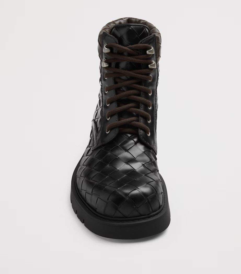 Bottega Veneta Bottega Veneta Fondant intrecciato lace up boot Size US 10 / EU 43 - 14 Thumbnail