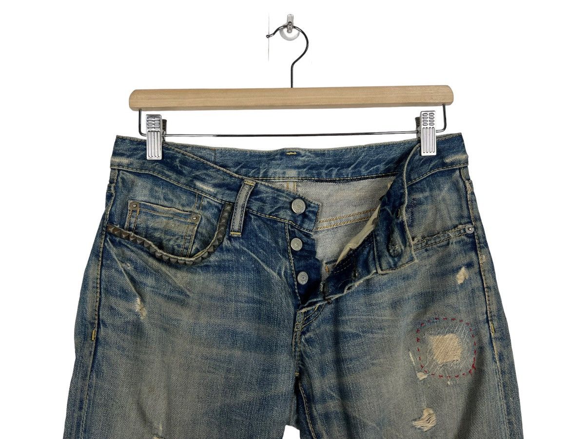 Hysteric Glamour 🔥 VINTAGE HYSTERIC GLAMOUR BROKEN DYED DISTRESSED SLIM FIT Size US 29 - 12 Thumbnail