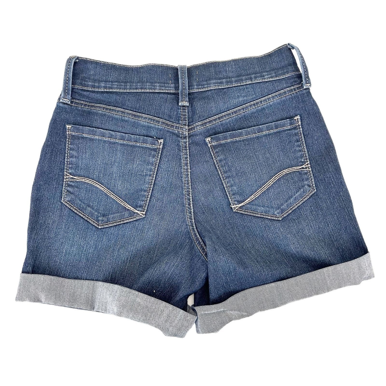 NYDJ NYDJ Cuffed Jean Shorts Sz 2P Size 26" / US 2 / IT 38 - 6 Thumbnail
