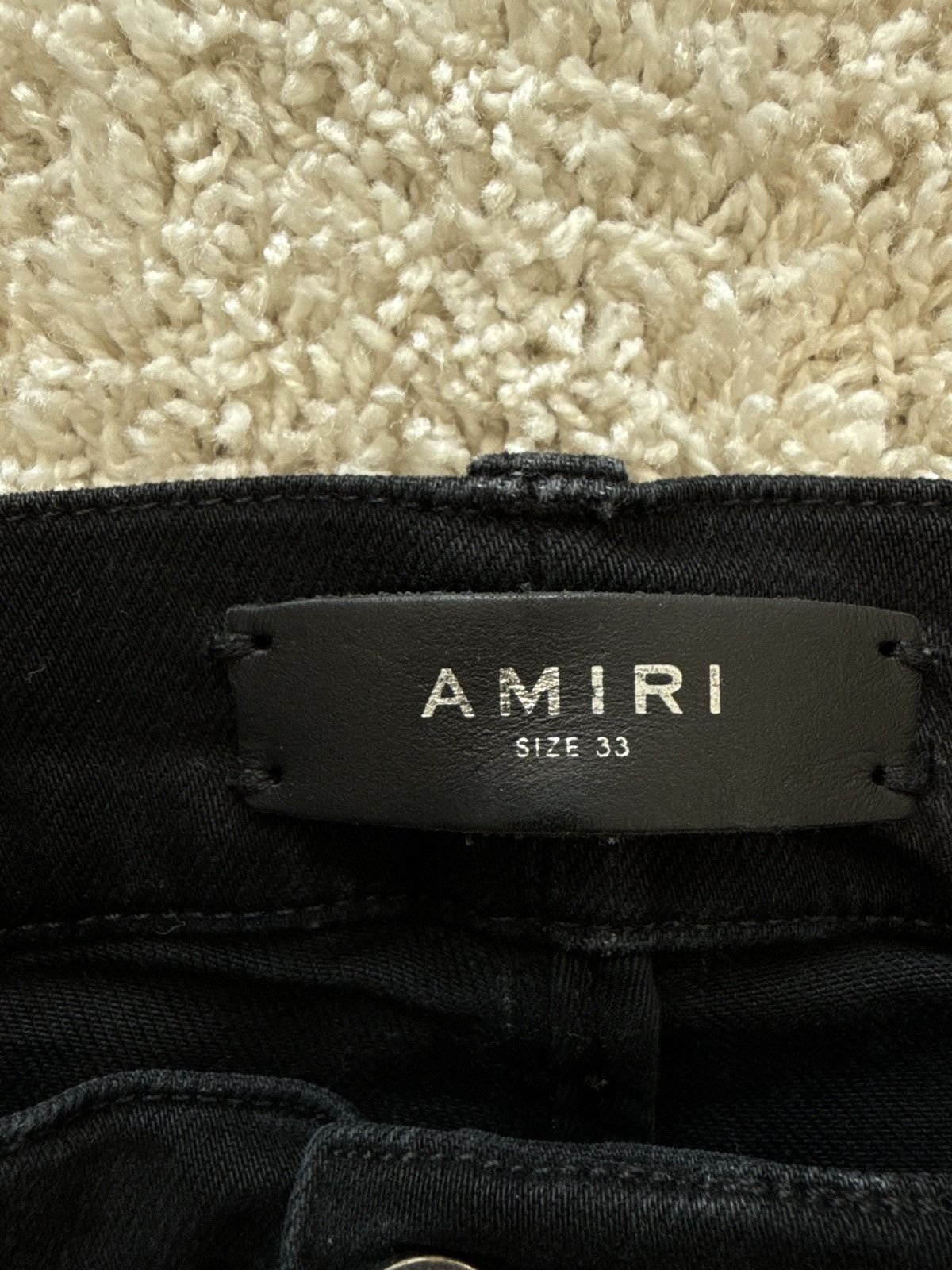 Amiri Amiri Black Washed Jeans Size US 33 - 10 Thumbnail