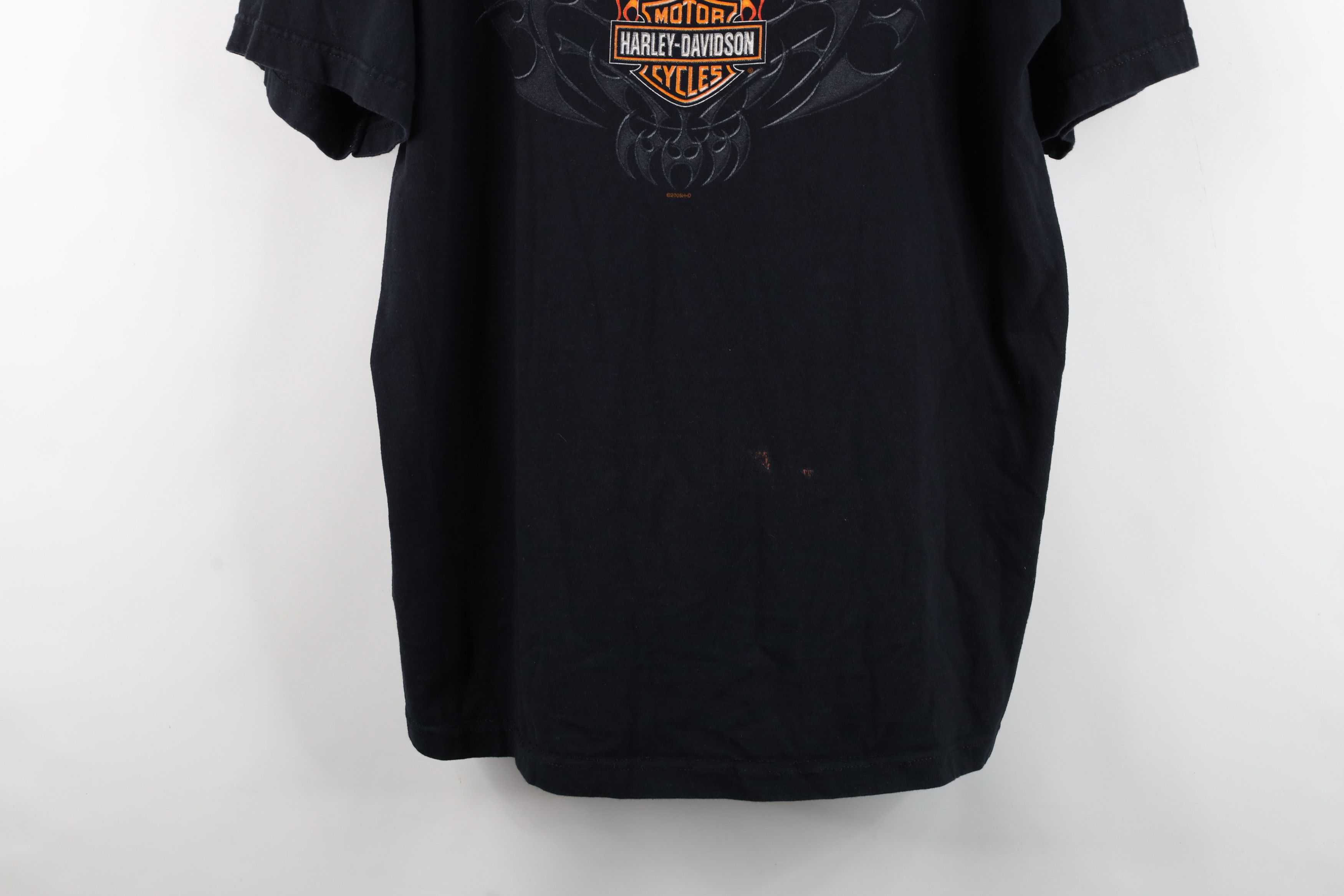 Harley Davidson Vintage Y2K 2005 Harley Davidson Phoenix Fire Flames T-Shirt Size US XL / EU 56 / 4 - 3 Thumbnail
