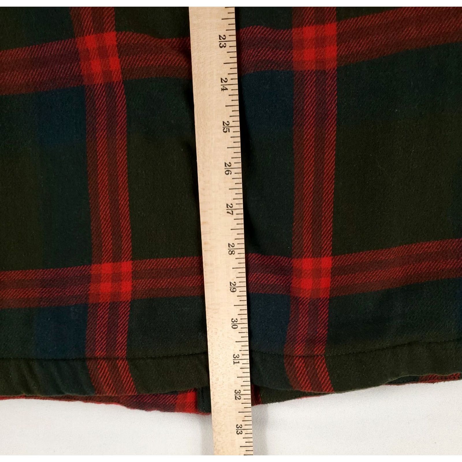 Vintage Duluth Shirt Jacket Flapjack Fleece Lined Green Red Plaid Long Sleeve Mens XL Size US XL / EU 56 / 4 - 5 Thumbnail