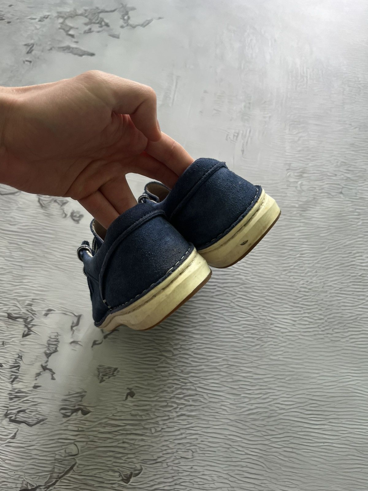 Birkenstock Birkenstock Lace Up Suede Classic Shoes Blue Size US 7 / EU 40 - 4 Thumbnail