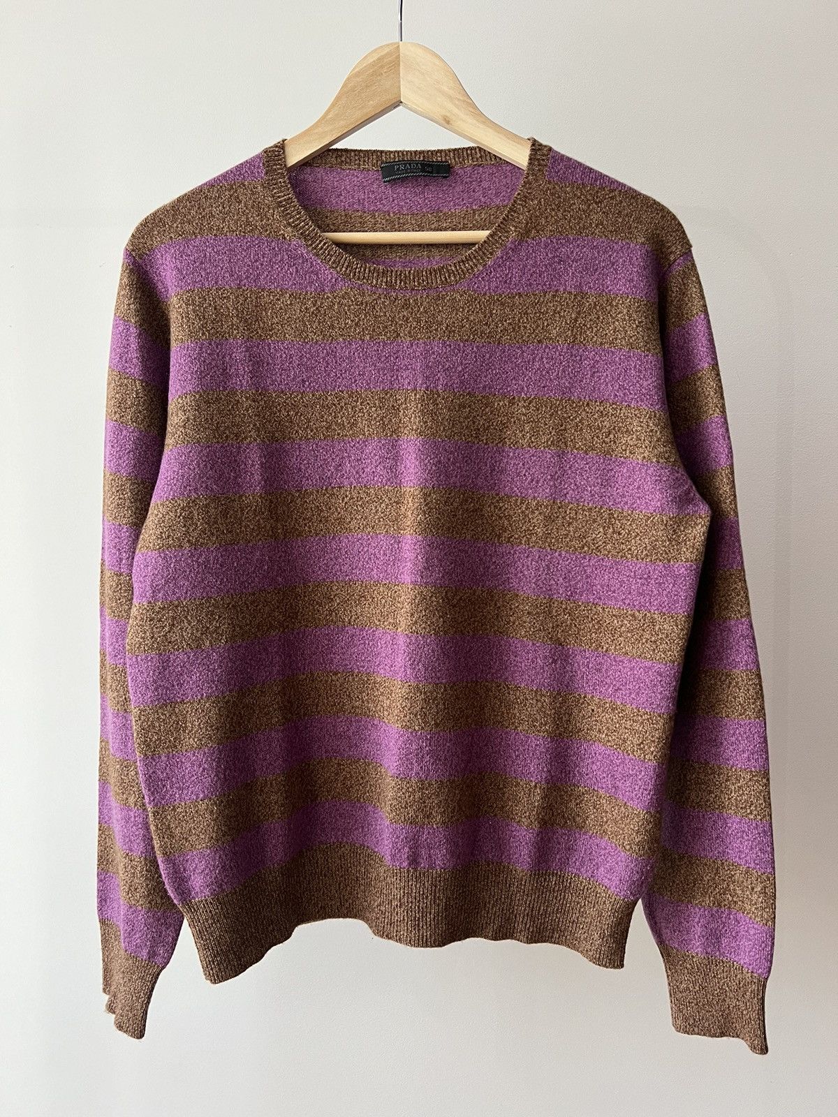 トップス Prada Stripe Cashmere Knit Sweater Prada Prada Cashmere Striped Sweatshirt Sweater Knitwear