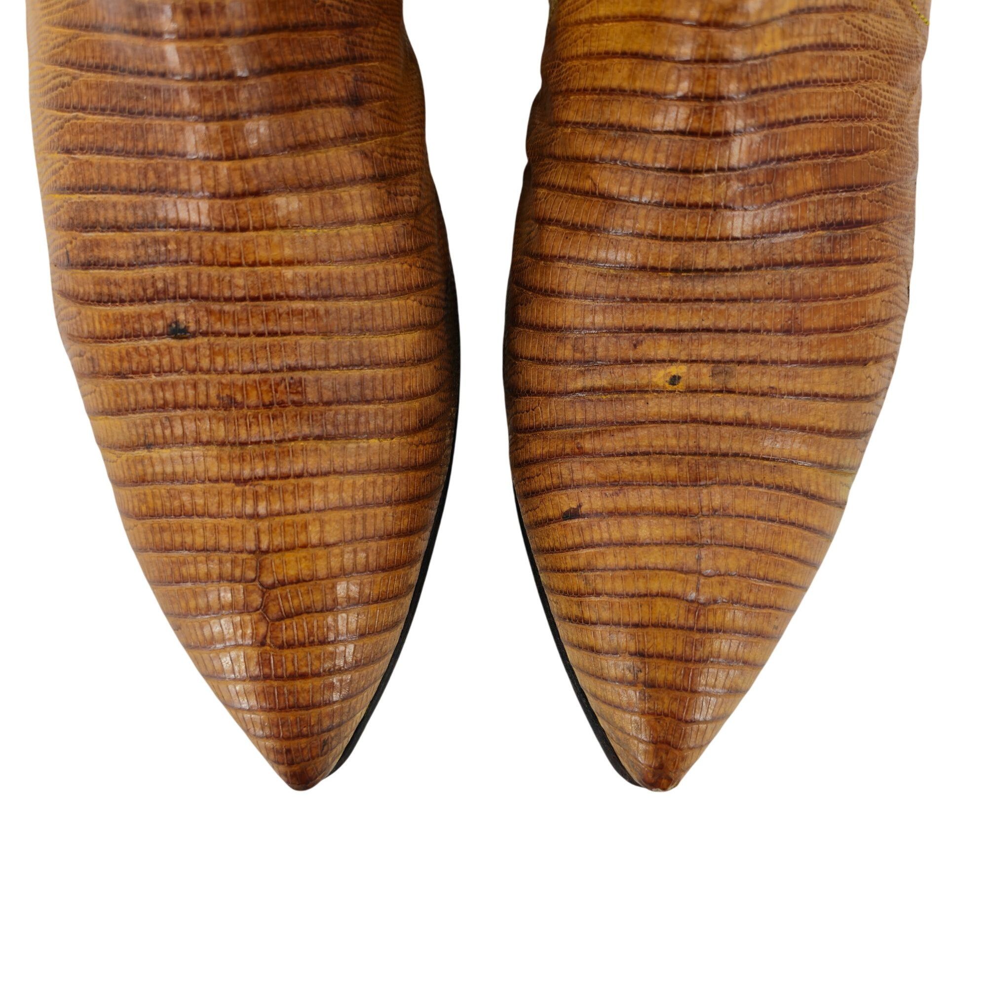 Other Stunning Womens 8C Smiths Aspen Honey Brown Lizard Cowboy W Size US 8 / IT 38 - 9 Thumbnail