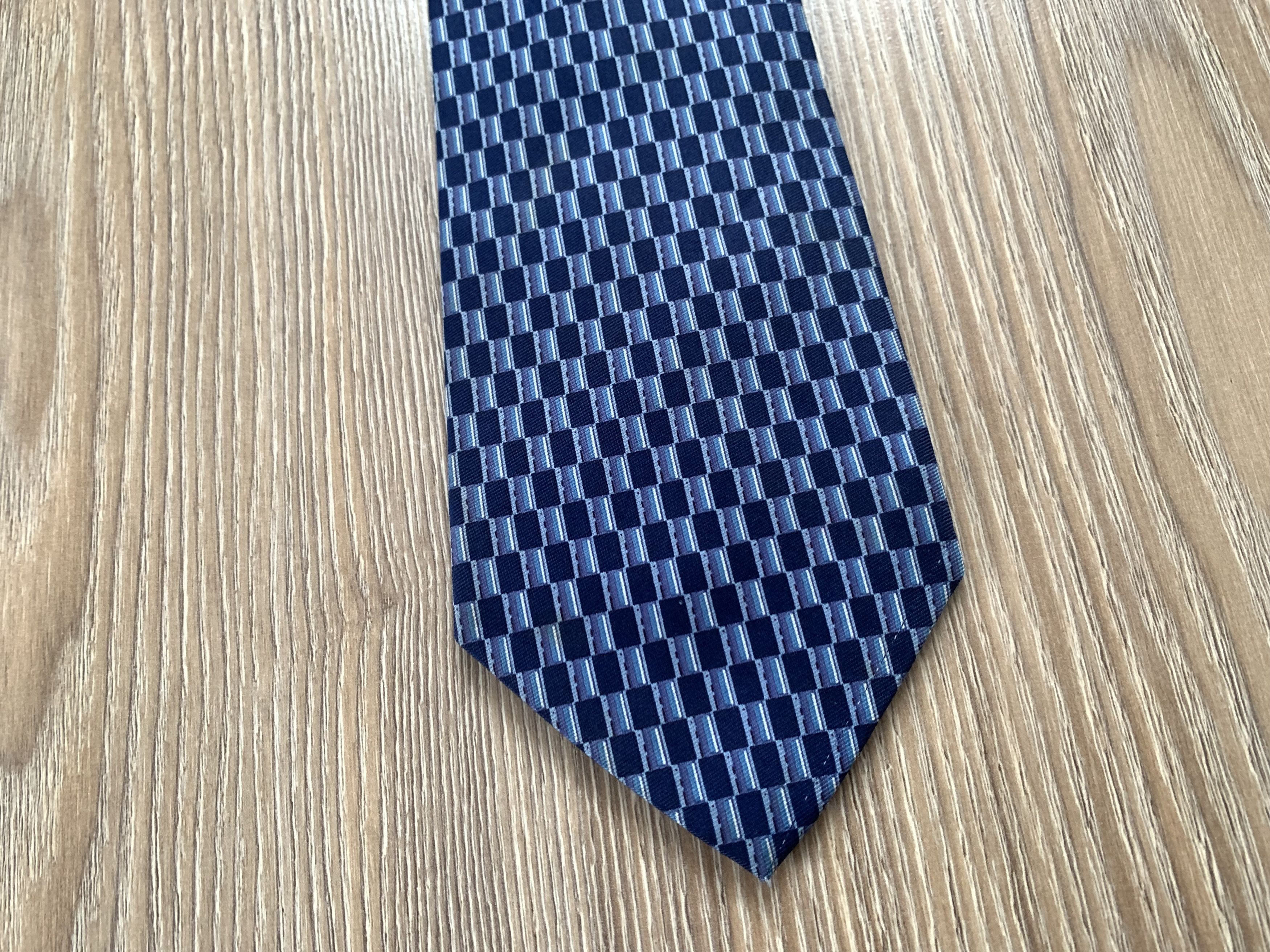 Burton Burton Blue Patterned Tie Size ONE SIZE - 3 Thumbnail