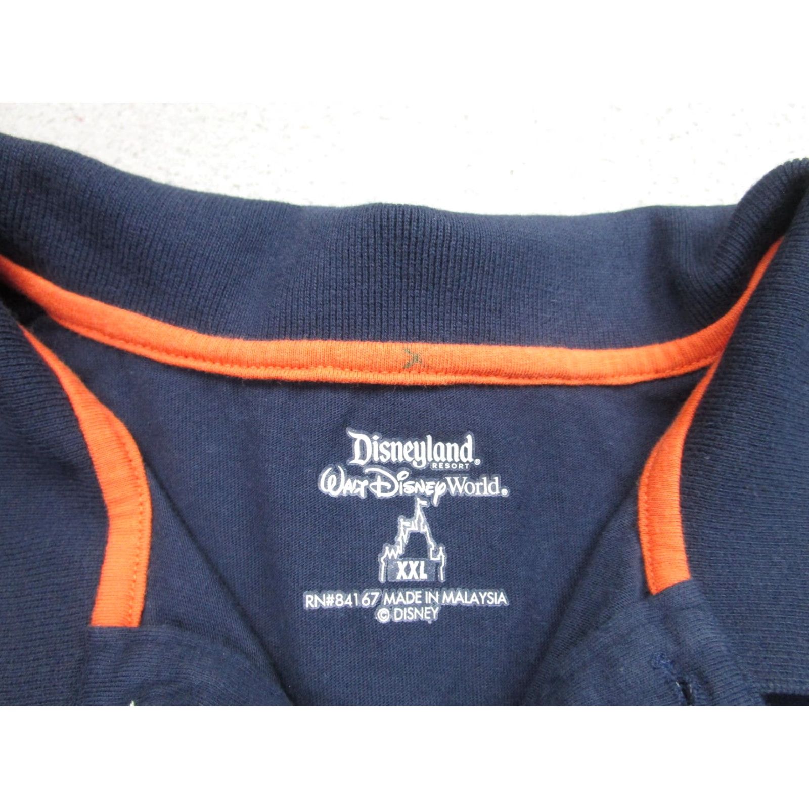 Disney VINTAGE Disneyland Resort Shirt Mickey Mouse Pocket Polo 1955 Theme Park 2XL Navy Mens Size US XXL / EU 58 / 5 - 5 Thumbnail