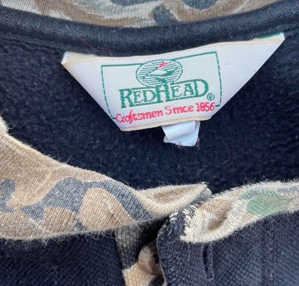 Redhead RedHead Camo Trim Henley Long Sleeve Shirt XL Outdoors Size US XL / EU 56 / 4 - 6 Thumbnail