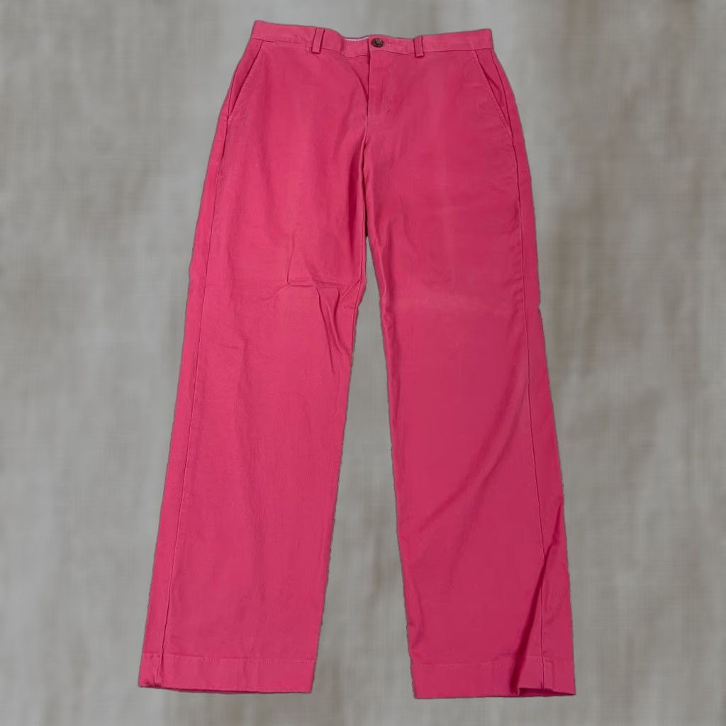 Brooks Brothers Brooks Brothers Clark Pants Men 32x30 Pink Twill Chino Slacks Preppy Golf Dress Time Size US 32 / EU 48 - 1 Thumbnail