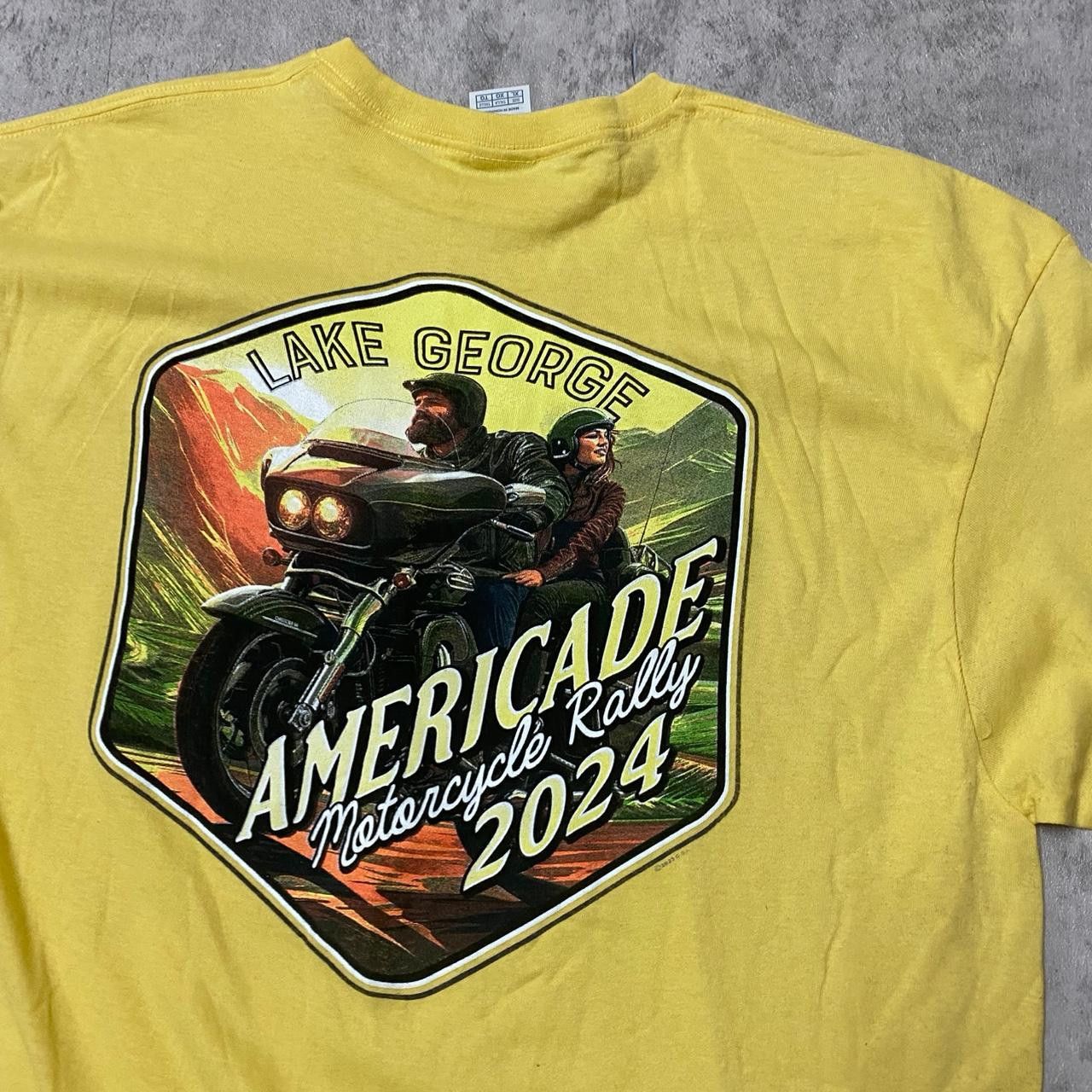 Other Yellow Lake George Americanade Motorcycle Rally 2024 Size US XL / EU 56 / 4 - 2 Thumbnail