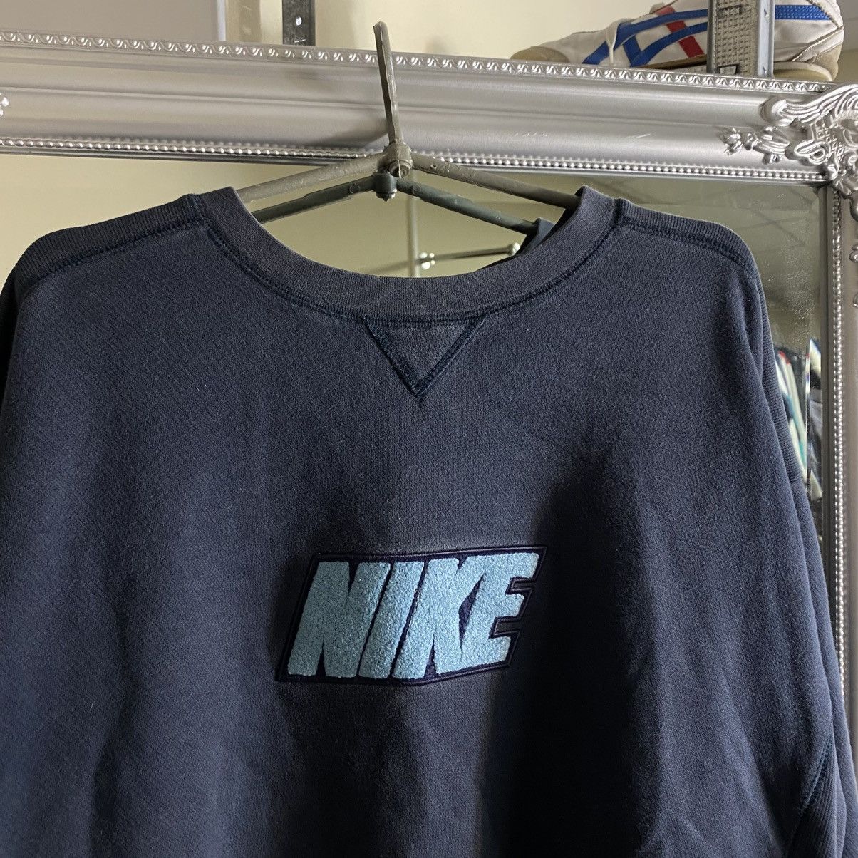 Nike Vintage Nike Sweatshirt 90s Big Central Logo Size US XXL / EU 58 / 5 - 3 Thumbnail