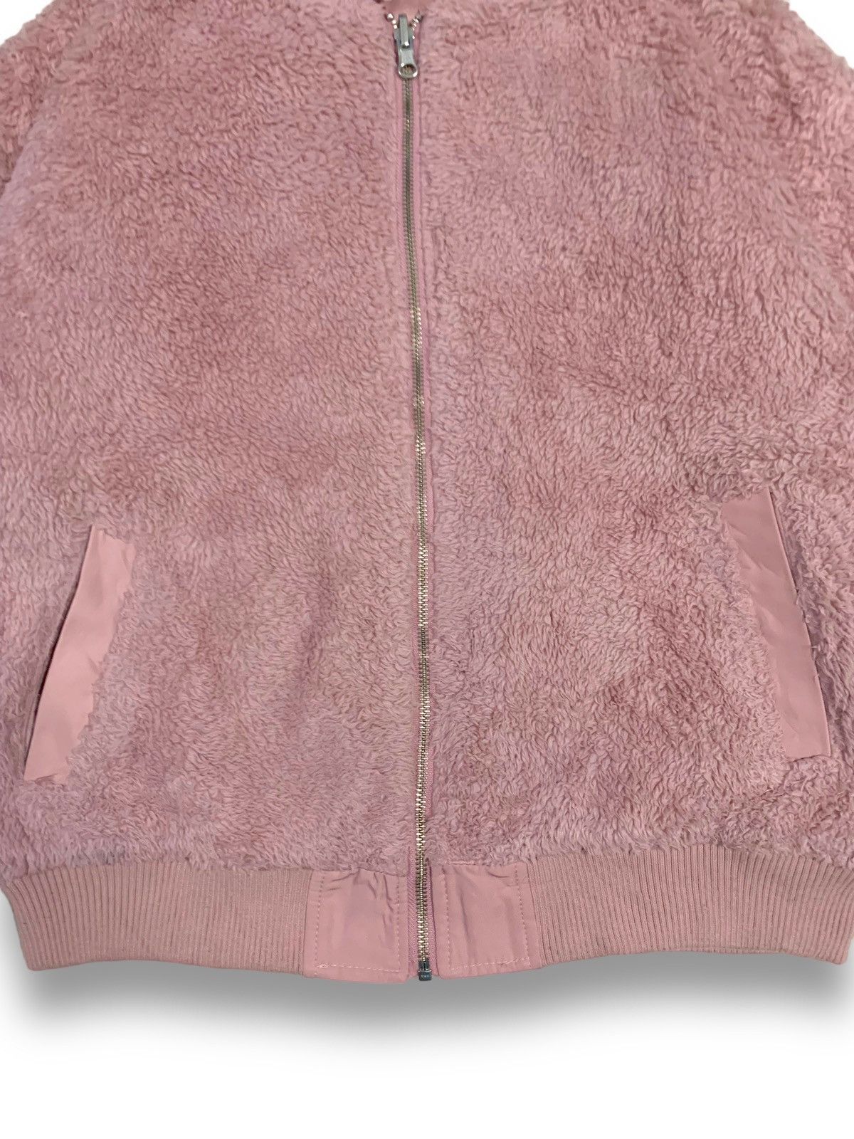 Hysteric Glamour Japanese Love Toxic Pink Reversible Fleece Bomber Jacket Size L / US 10 / IT 46 - 19 Thumbnail