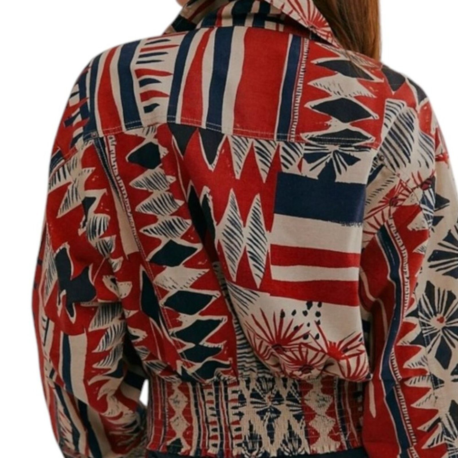 Free People Free People Golden Nile Aztec Crop Shirt Jacket Multicolor L Size L / US 10 / IT 46 - 14 Thumbnail