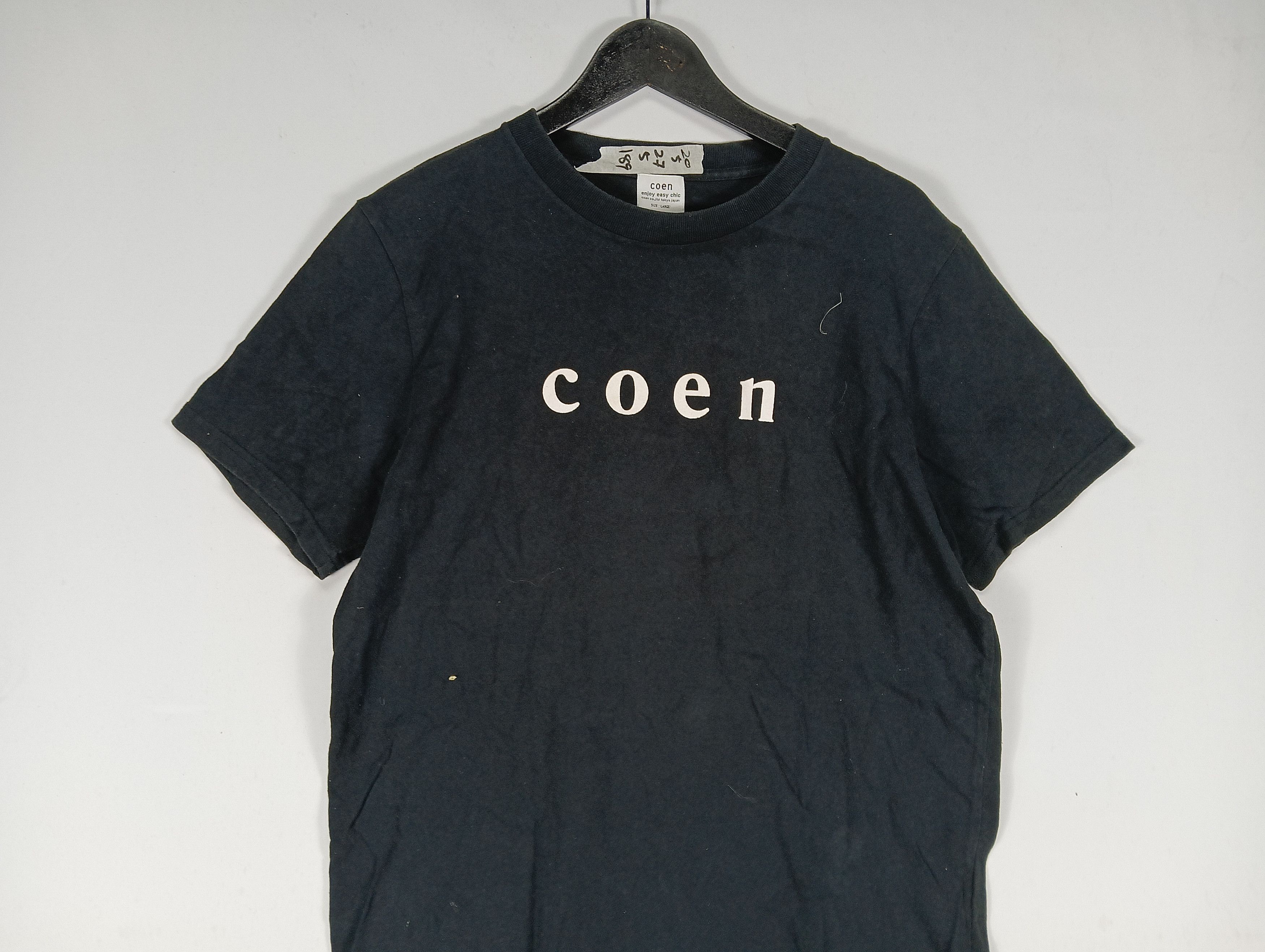 Japanese Brand COEN EASY CHIC BOX LOGO TEE Size US M / EU 48-50 / 2 - 5 Thumbnail