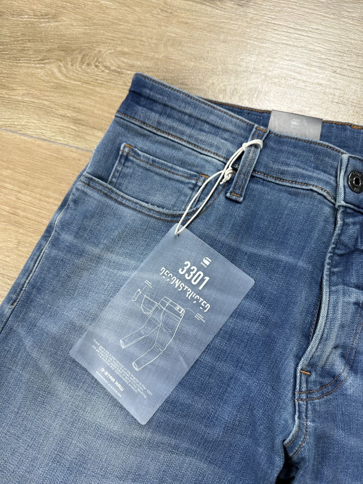 G-Star NEW🏷️ G-Star Raw 3301 Deconstructed Skinny Denim Jeans Size US 32 / EU 48 - 4 Thumbnail