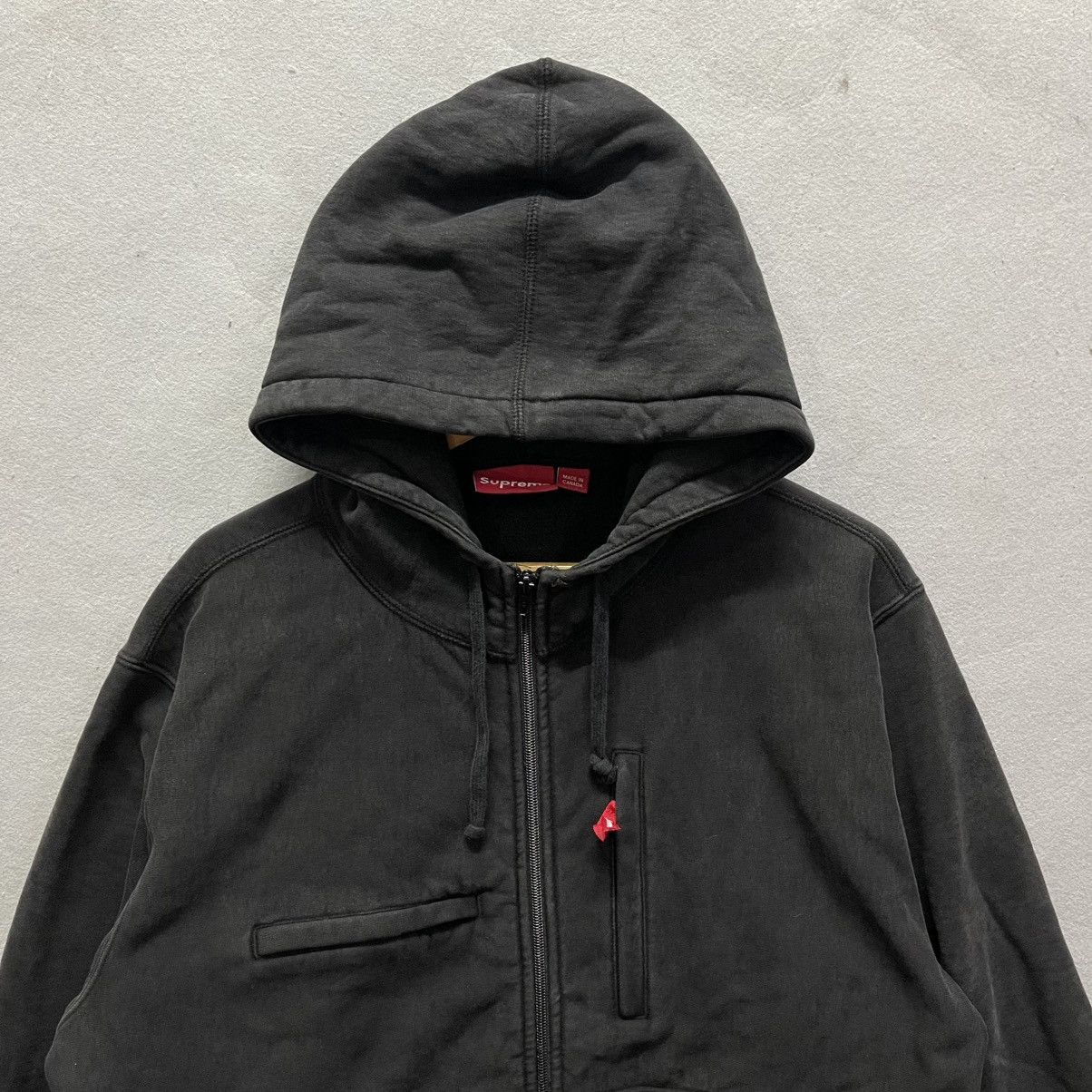 Supreme Supreme Black Technical Zip Hoodie – Made in Canada Size US XL / EU 56 / 4 - 2 Thumbnail