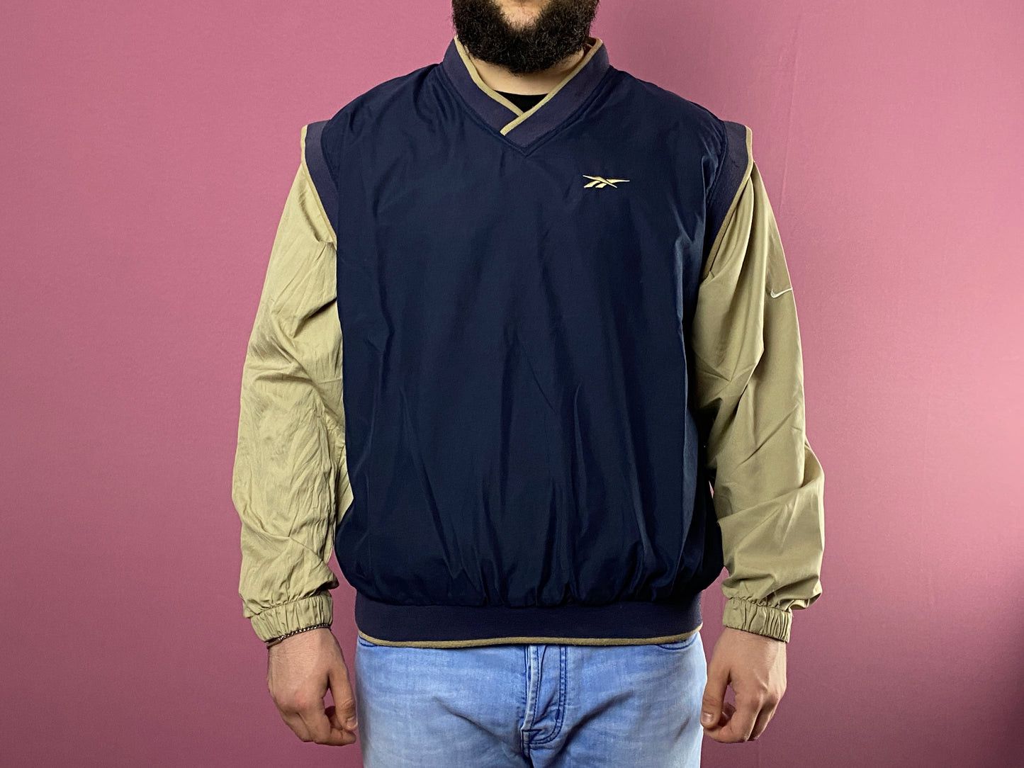 Reebok × Vintage Reebok Vintage Men's Vest Pullover - L Size US L / EU 52-54 / 3 - 3 Thumbnail