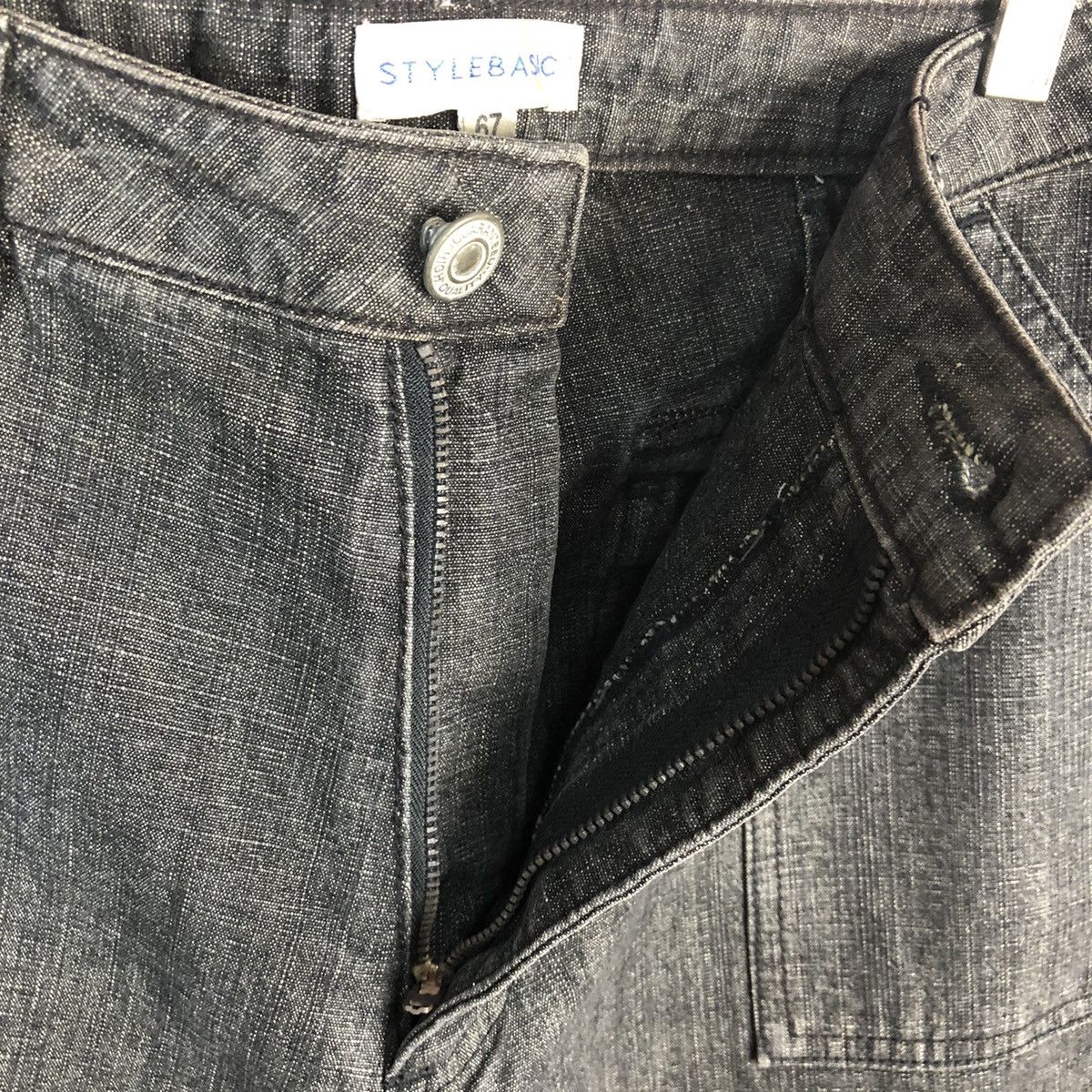 Japanese Brand Style Basic Black vintage Cargo casual Pants #A1141 Size 26" / US 2 / IT 38 - 12 Thumbnail