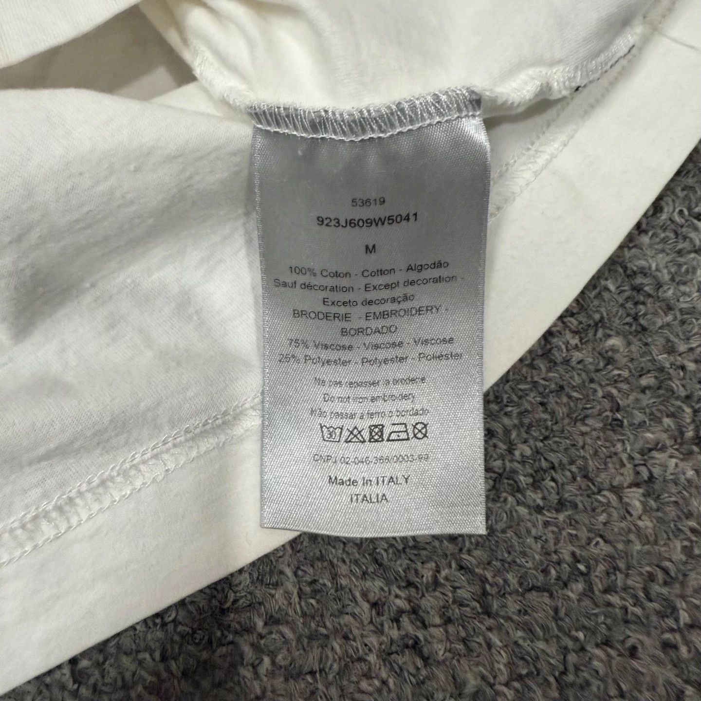 Dior Dior x KAWS All Over Bee Embroidery White M SS Size M / US 6-8 / IT 42-44 - 4 Thumbnail