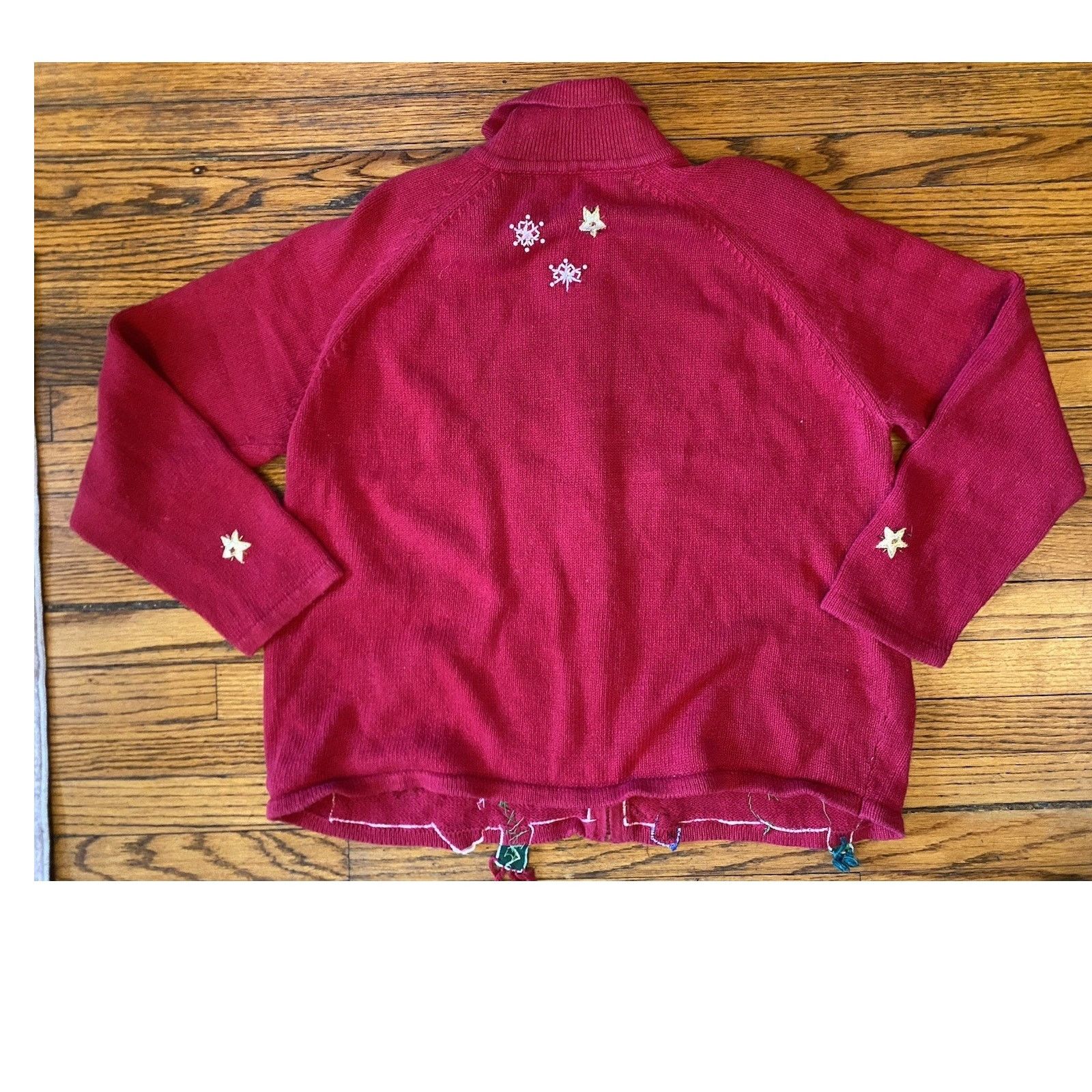 Vintage VTG Tiara Collection Snowmen Zip Cardigan Sweater Women’s XL Size XL / US 12-14 / IT 48-50 - 4 Thumbnail
