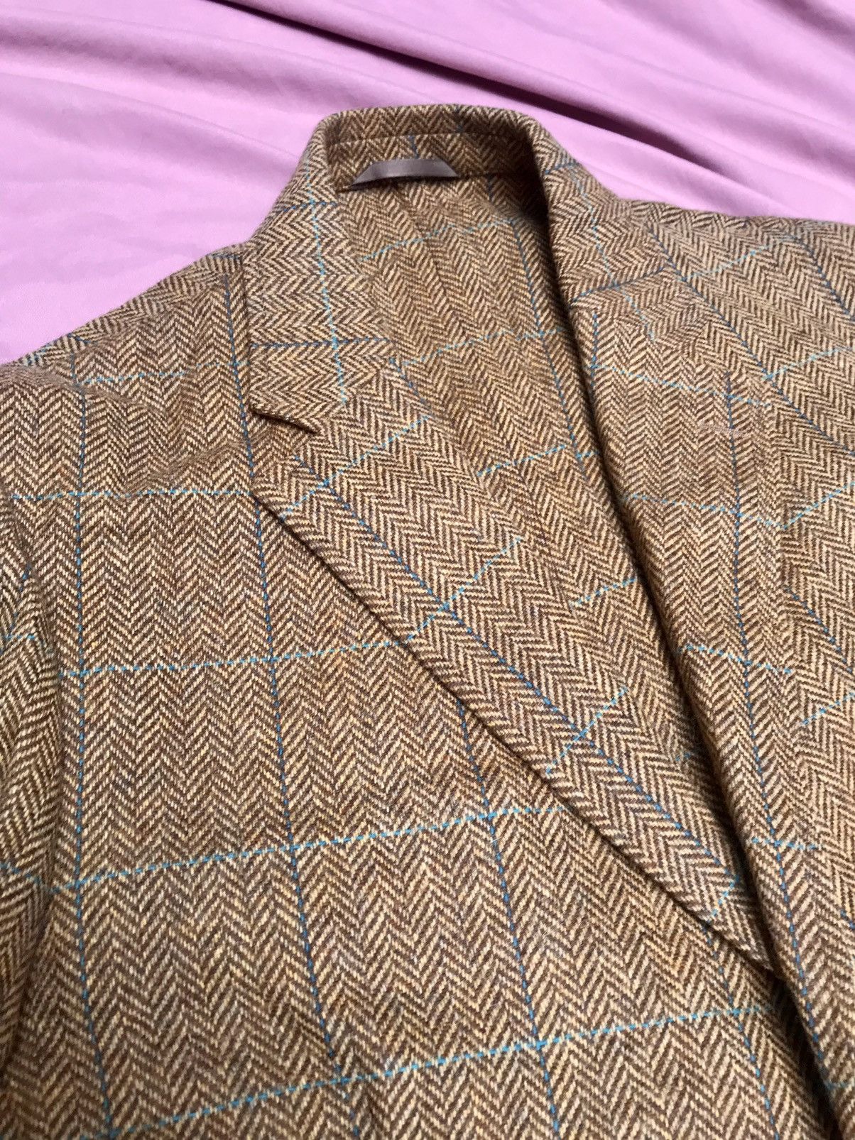 Other PURE WOOL TWEED UNLINED UNCANVASSED UNPADDED SHOULDER BLAZER Size 44R - 9 Thumbnail
