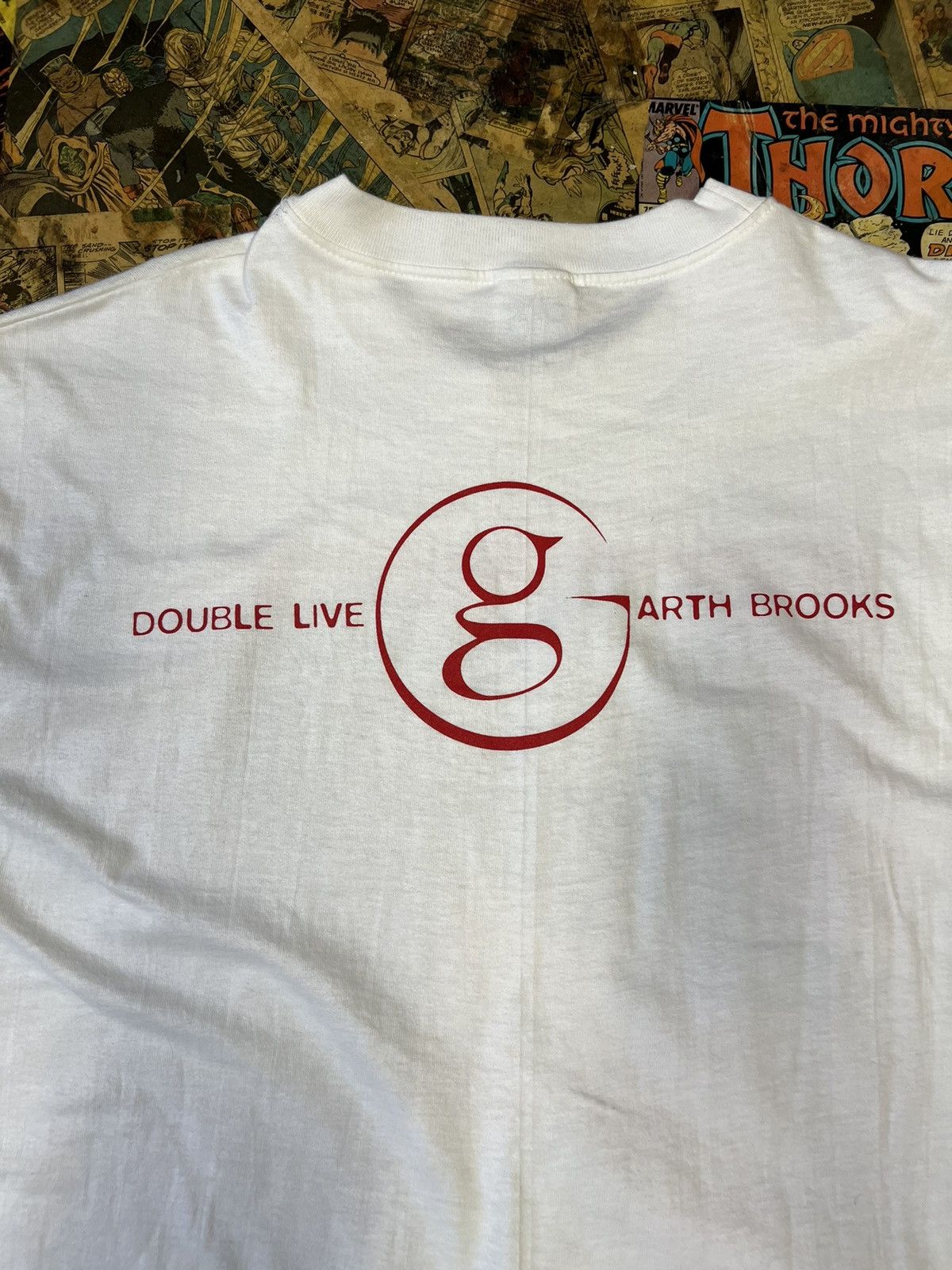 Vintage 1998 Garth Brooks double live tour tee Size US XXL / EU 58 / 5 - 5 Thumbnail