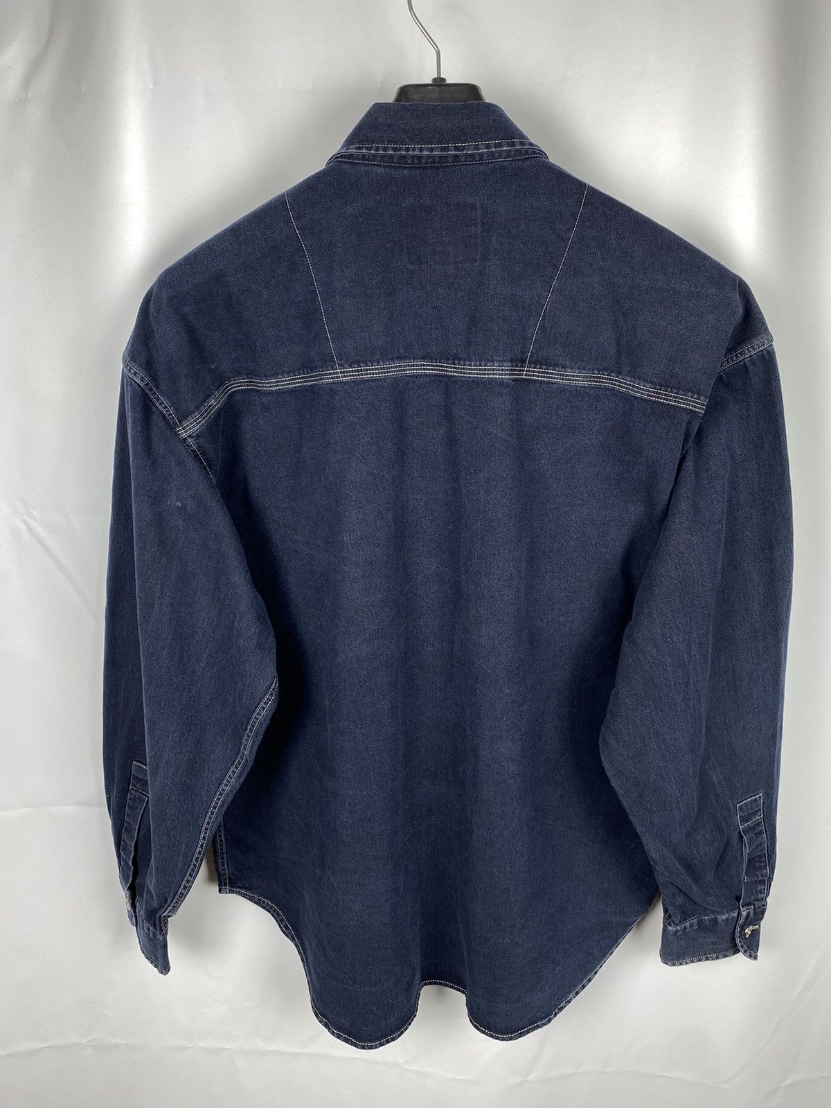 Trussardi × Vintage Vintage Trussardi Number One Denim Shirt size XL Size US XL / EU 56 / 4 - 2 Thumbnail