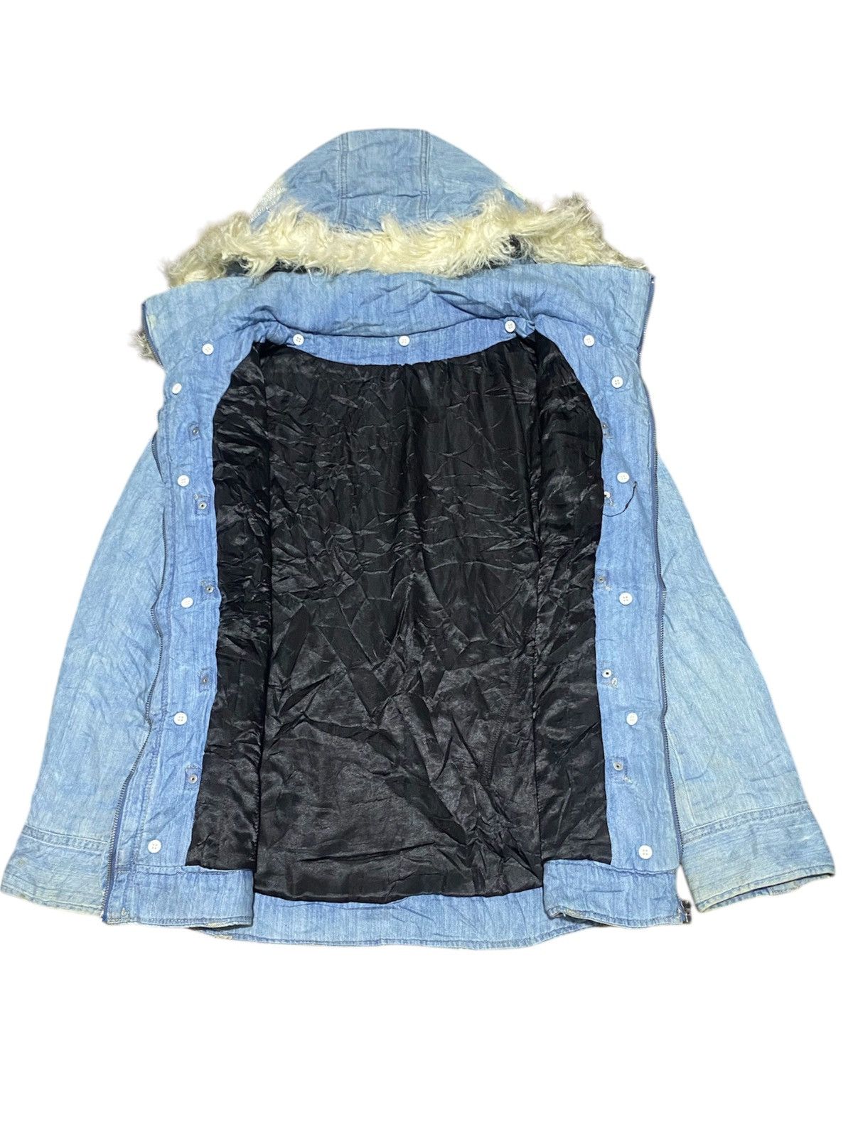 14th Addiction × If Six Was Nine × Japanese Brand Distressed Black Denim Jacket Size US M / EU 48-50 / 2 - 3 Thumbnail