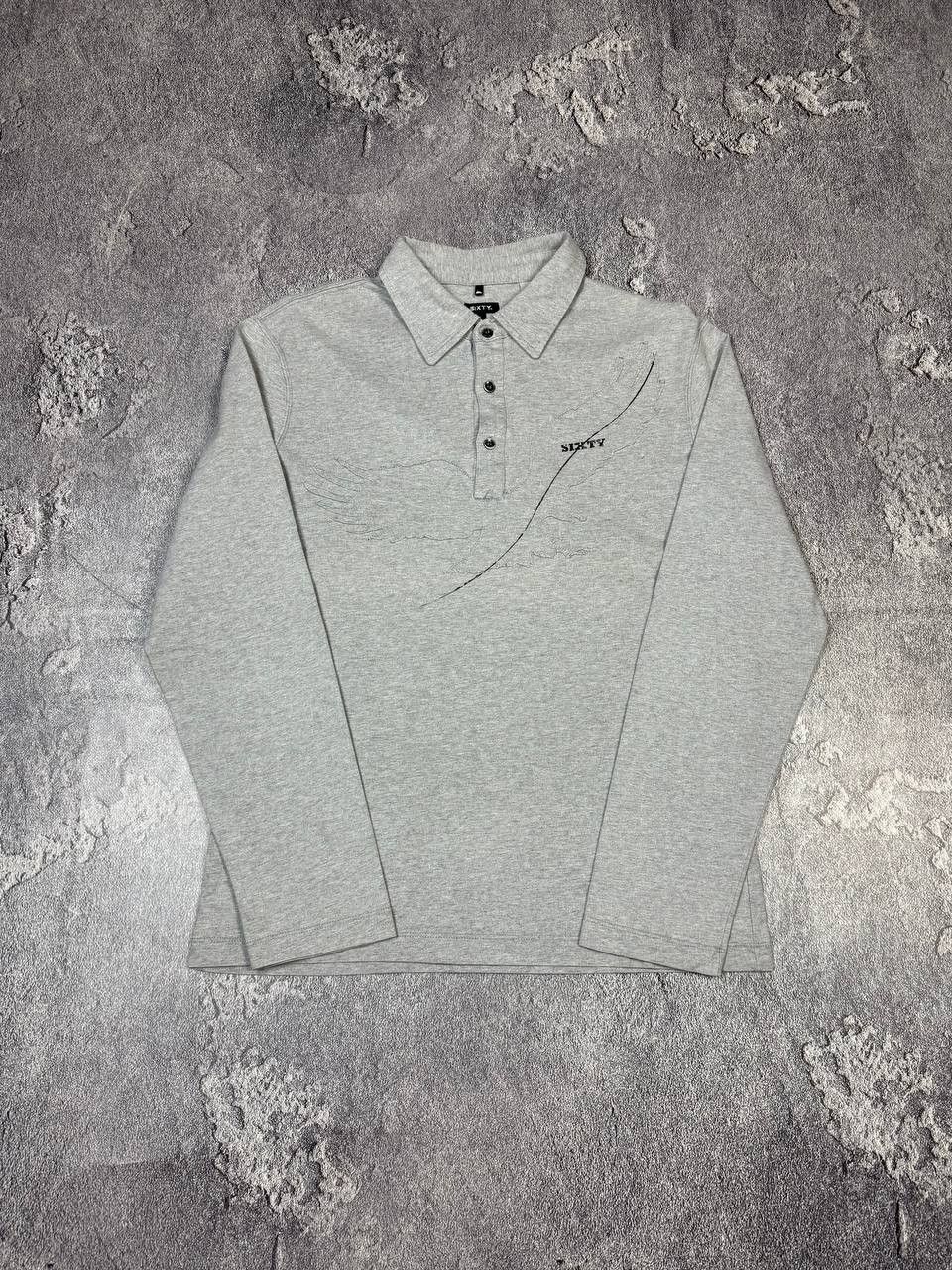 If Six Was Nine Y2K Sixty Eagle Polo 2000s Longsleeve Size US L / EU 52-54 / 3 - 1 Thumbnail