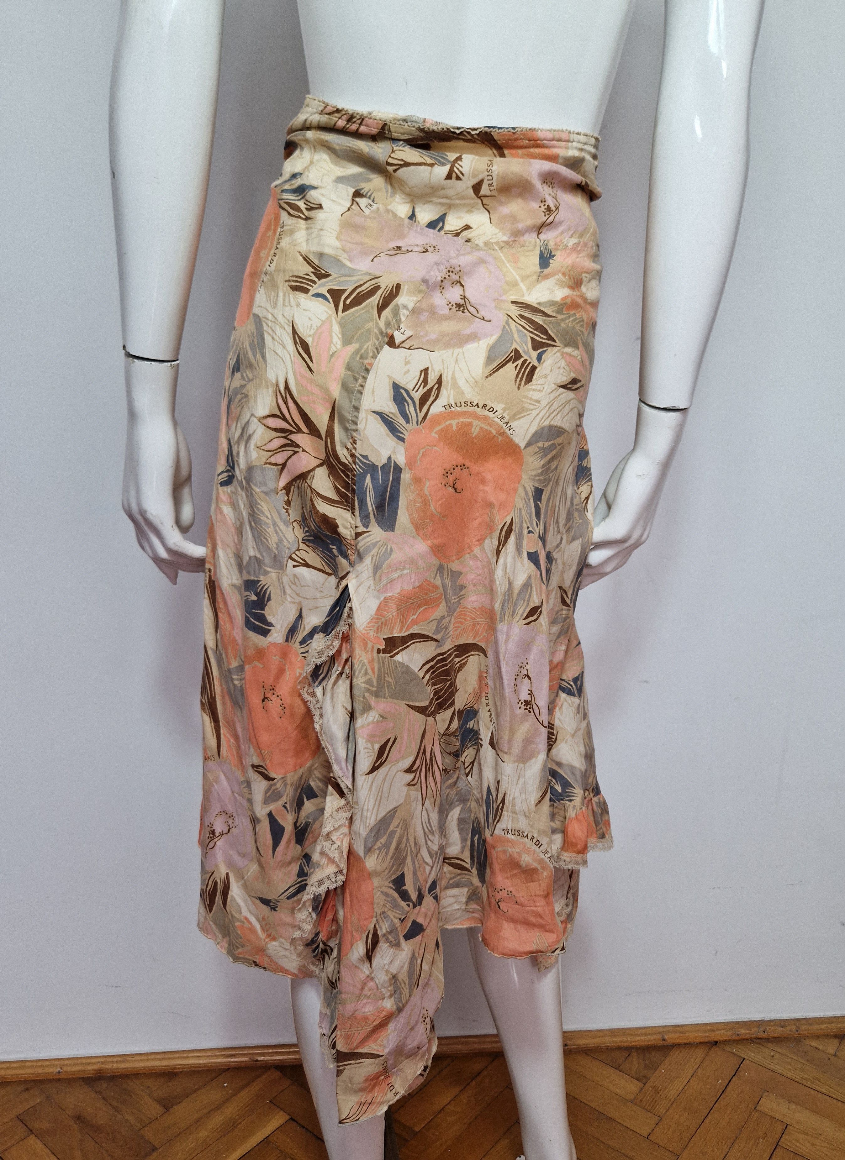 Japanese Brand × Vintage vintage amazing flared silk skirt avant garde japanese Size 26" / US 2 / IT 38 - 10 Thumbnail