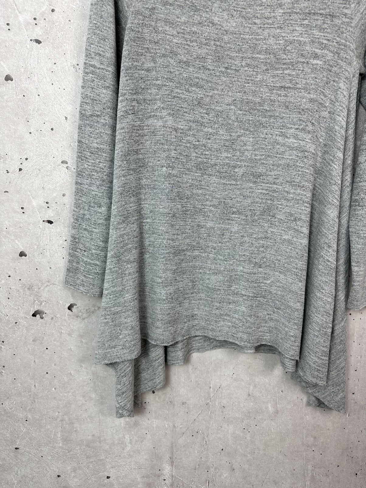 Helmut Lang Helmut Lang Grey Crew Neck Flared Women’s Jumper Size L / US 10 / IT 46 - 6 Thumbnail