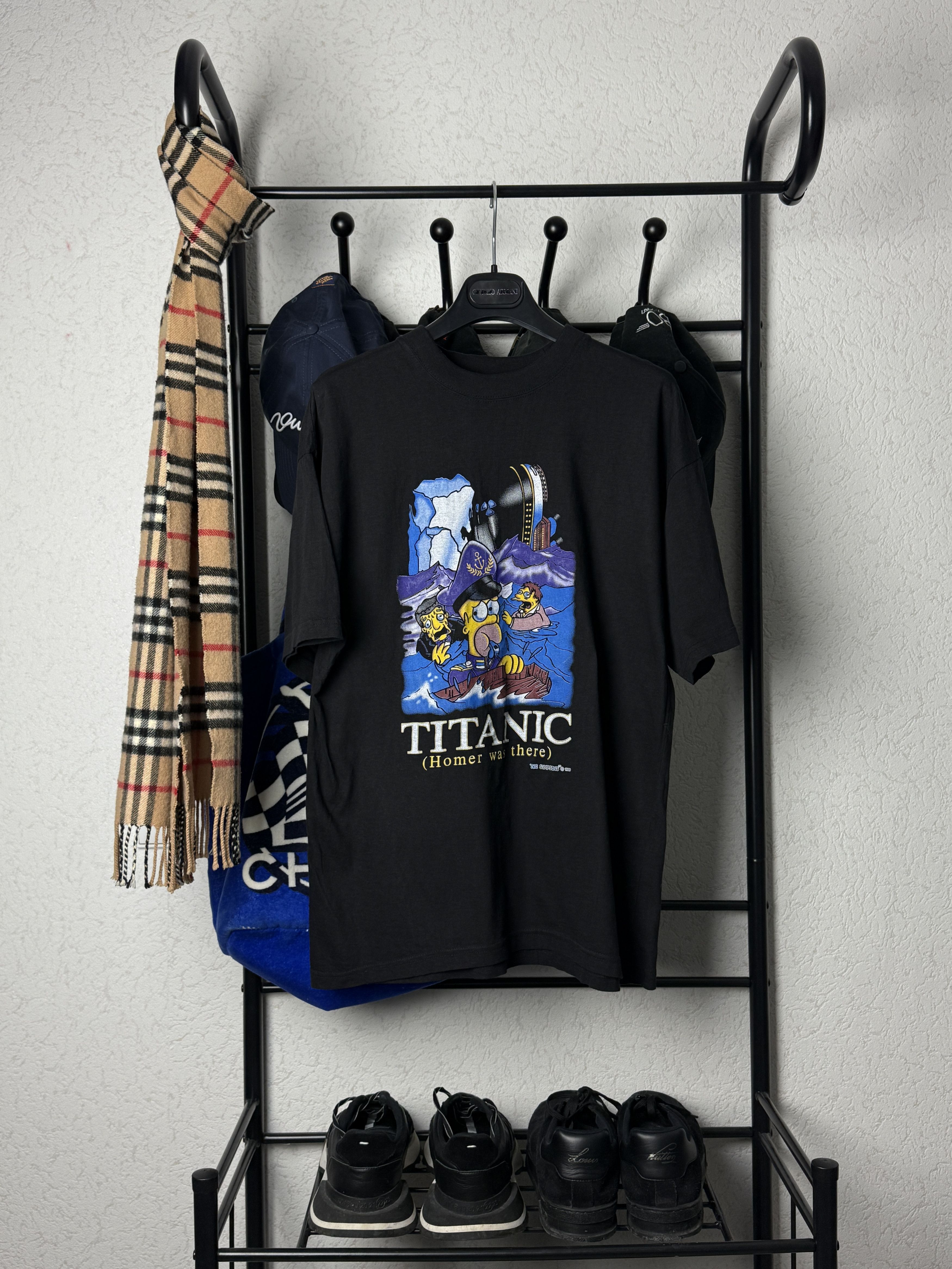 Vintage 1999 The Simpsons Titanic Homer was there vintage tshirt Size US M / EU 48-50 / 2 - 1 Thumbnail
