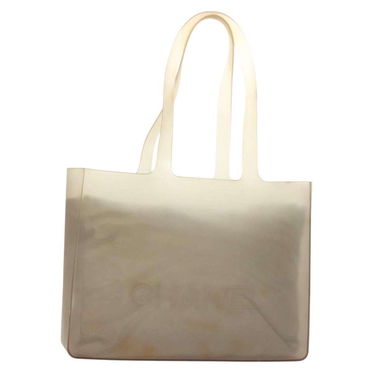 Chanel CHANEL Tote Bag Rubber Gray CC Size ONE SIZE - 1 Thumbnail
